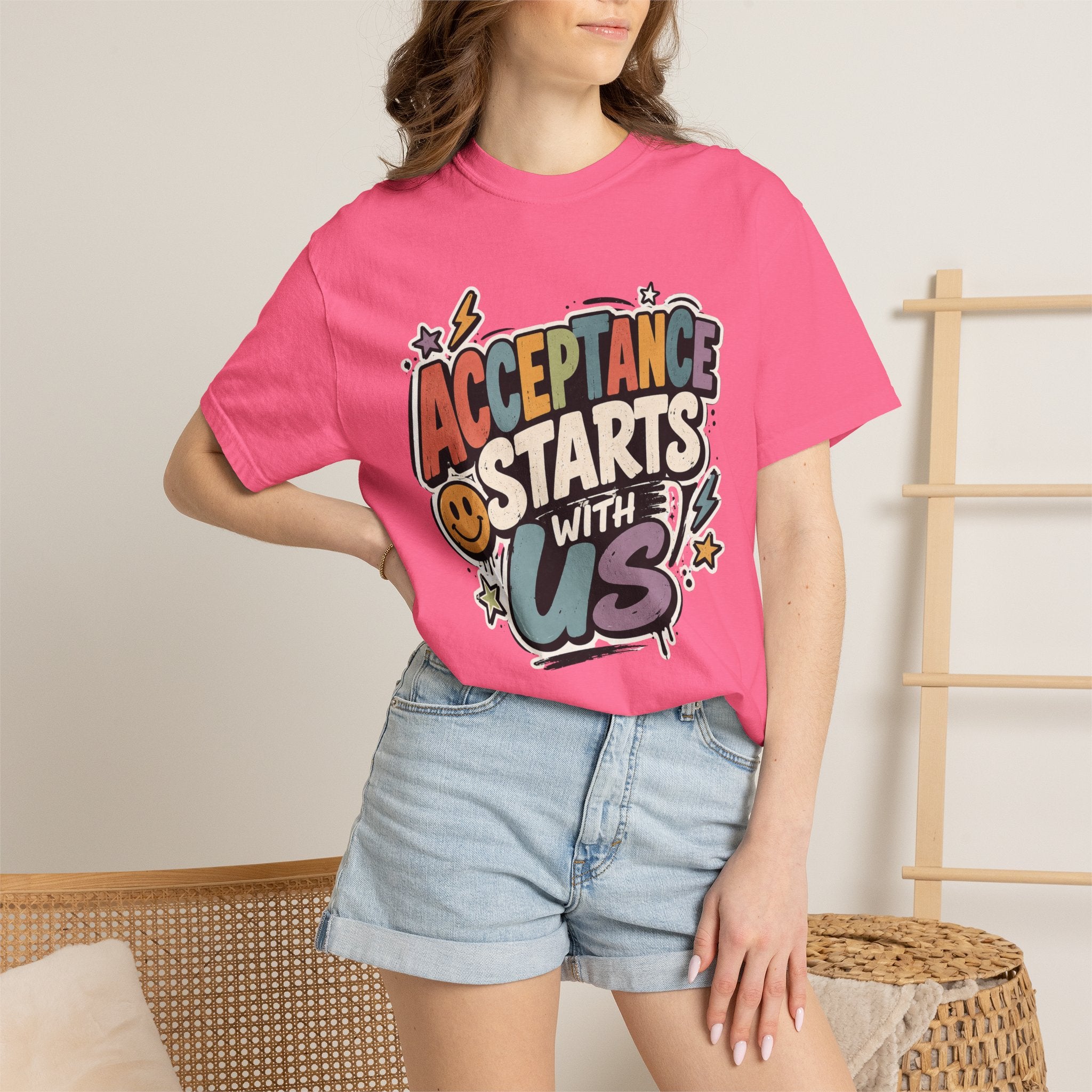 Autism Acceptance Shirt | Puzzle Heart Autism Awareness Shirt, Neurodiversity Inclusion Advocate Gift