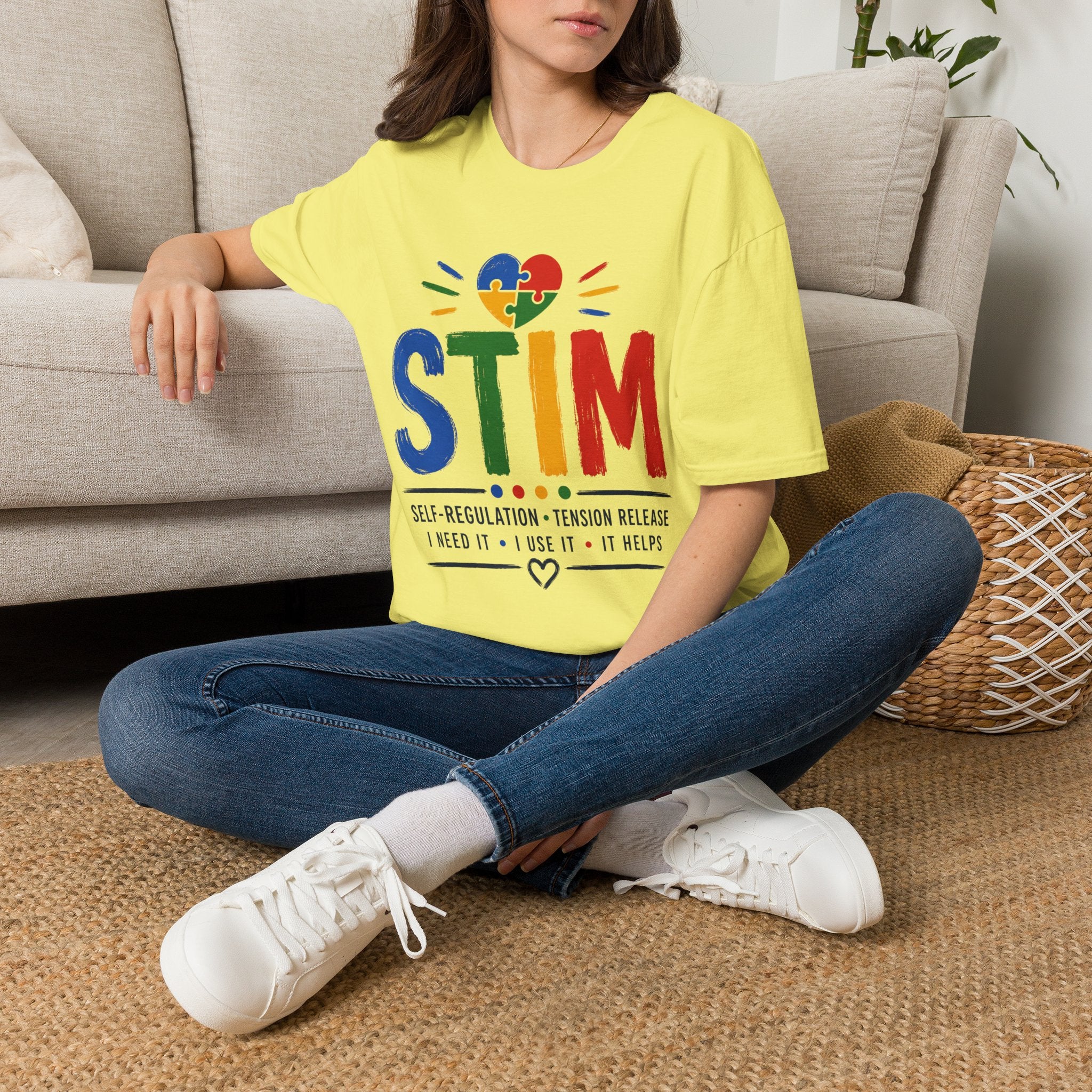 Autism Sensory Shirt | STIM Puzzle Heart Autism Awareness Shirt, Sensory Regulation Support Gift