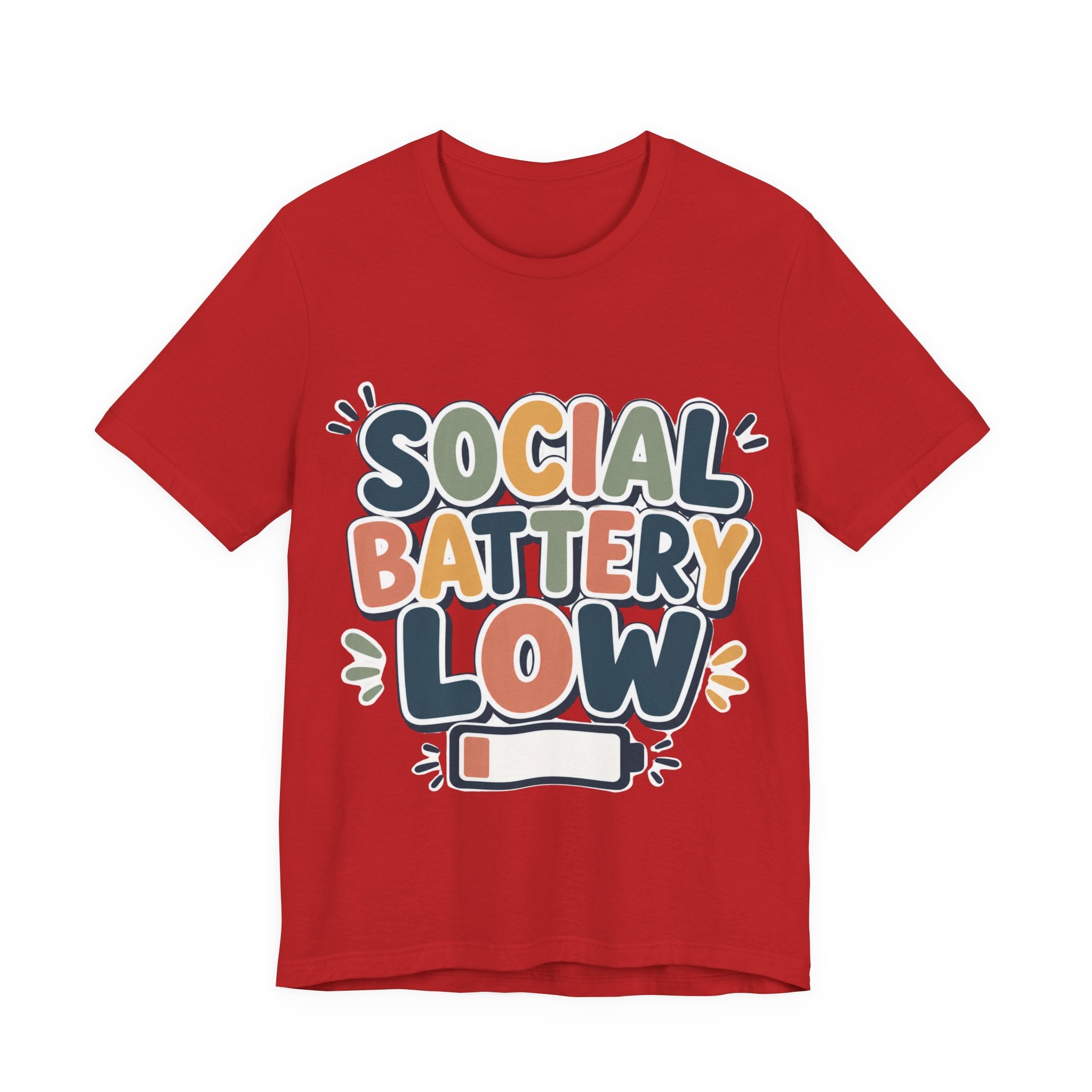 Social Battery Low T-Shirt — Funny Introvert Tee