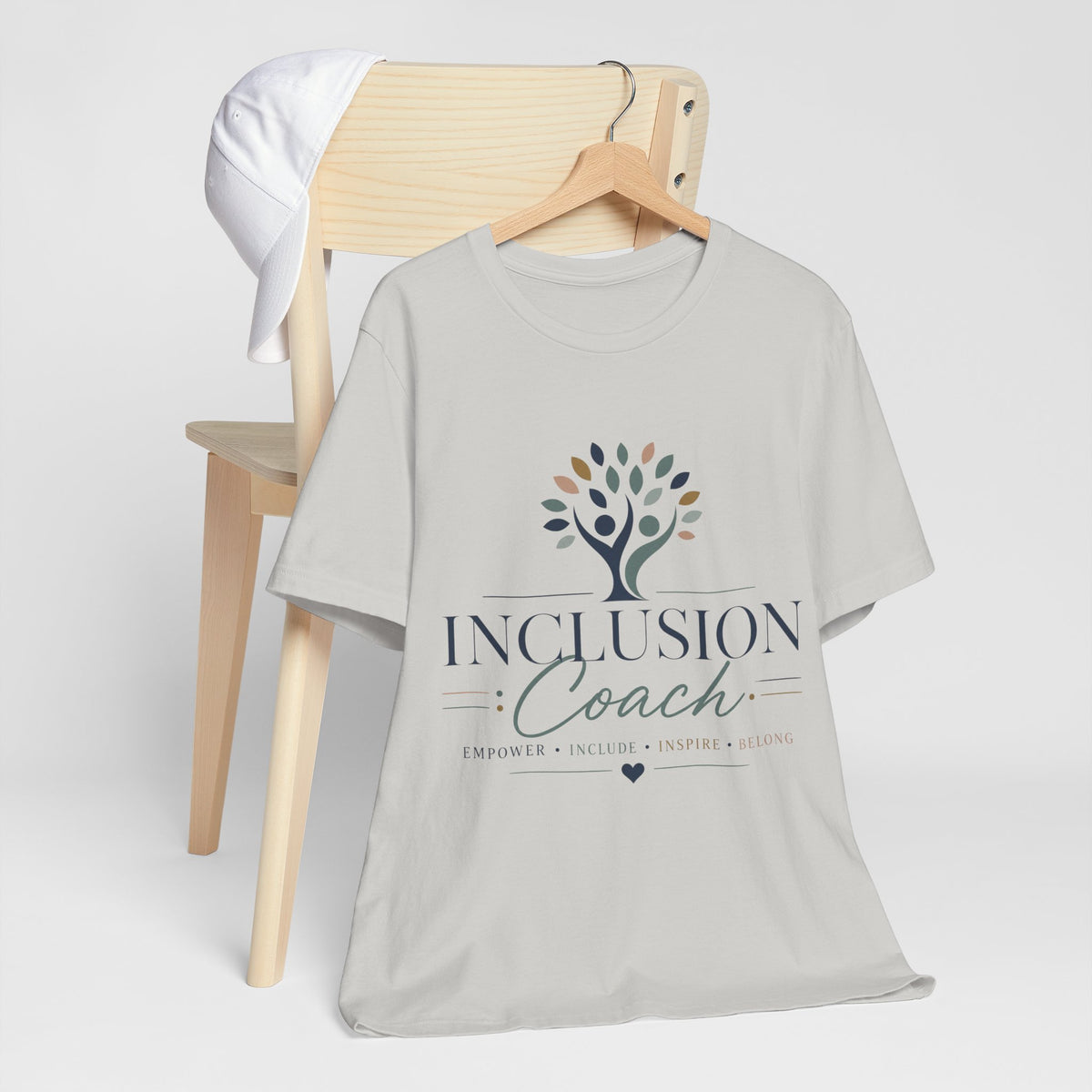 Inclusion Coach T-Shirt | Tree Logo, Empower Inclusivity, Diversity