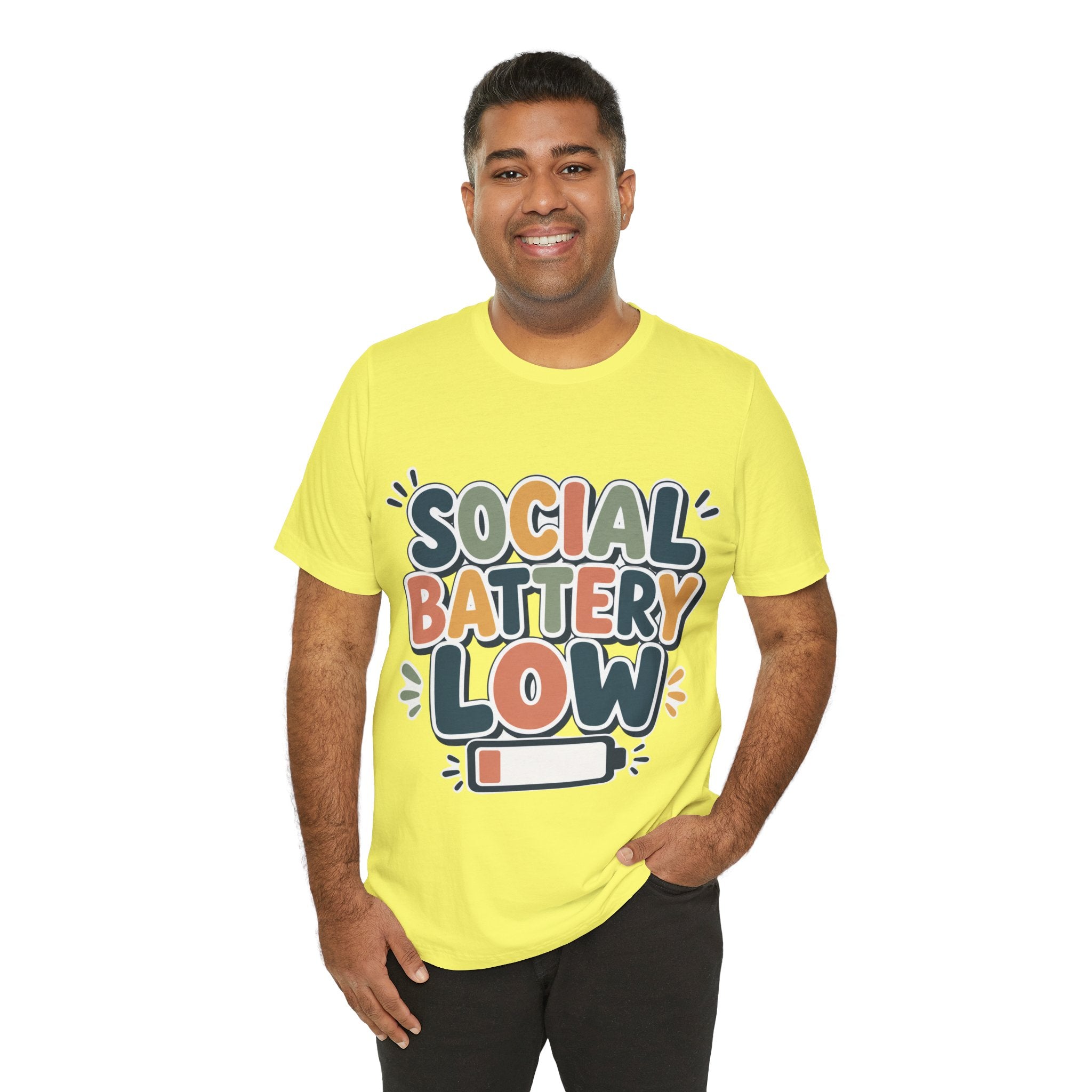 Social Battery Low T-Shirt — Funny Introvert Tee