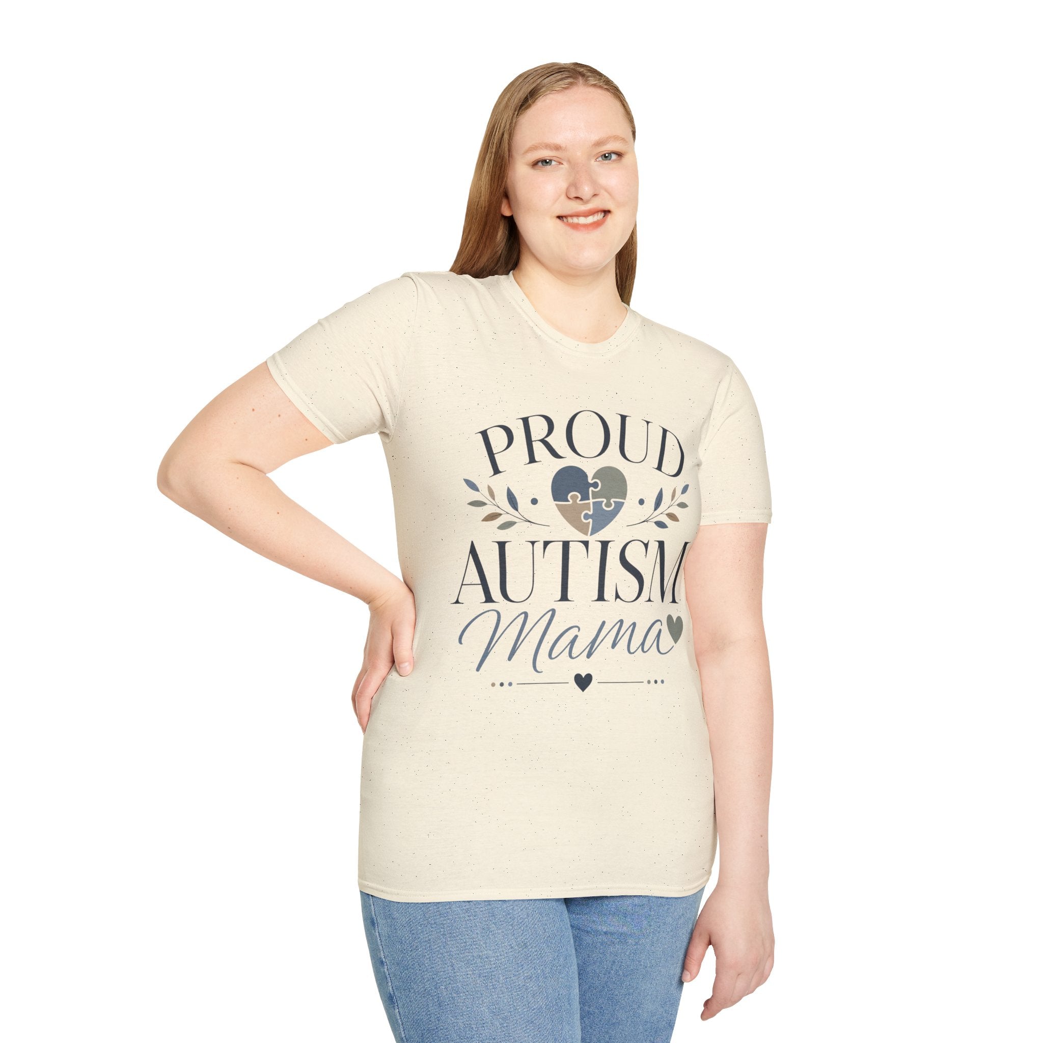 Proud Autism Mama T-Shirt | Puzzle Heart Awareness Tee | Special Needs