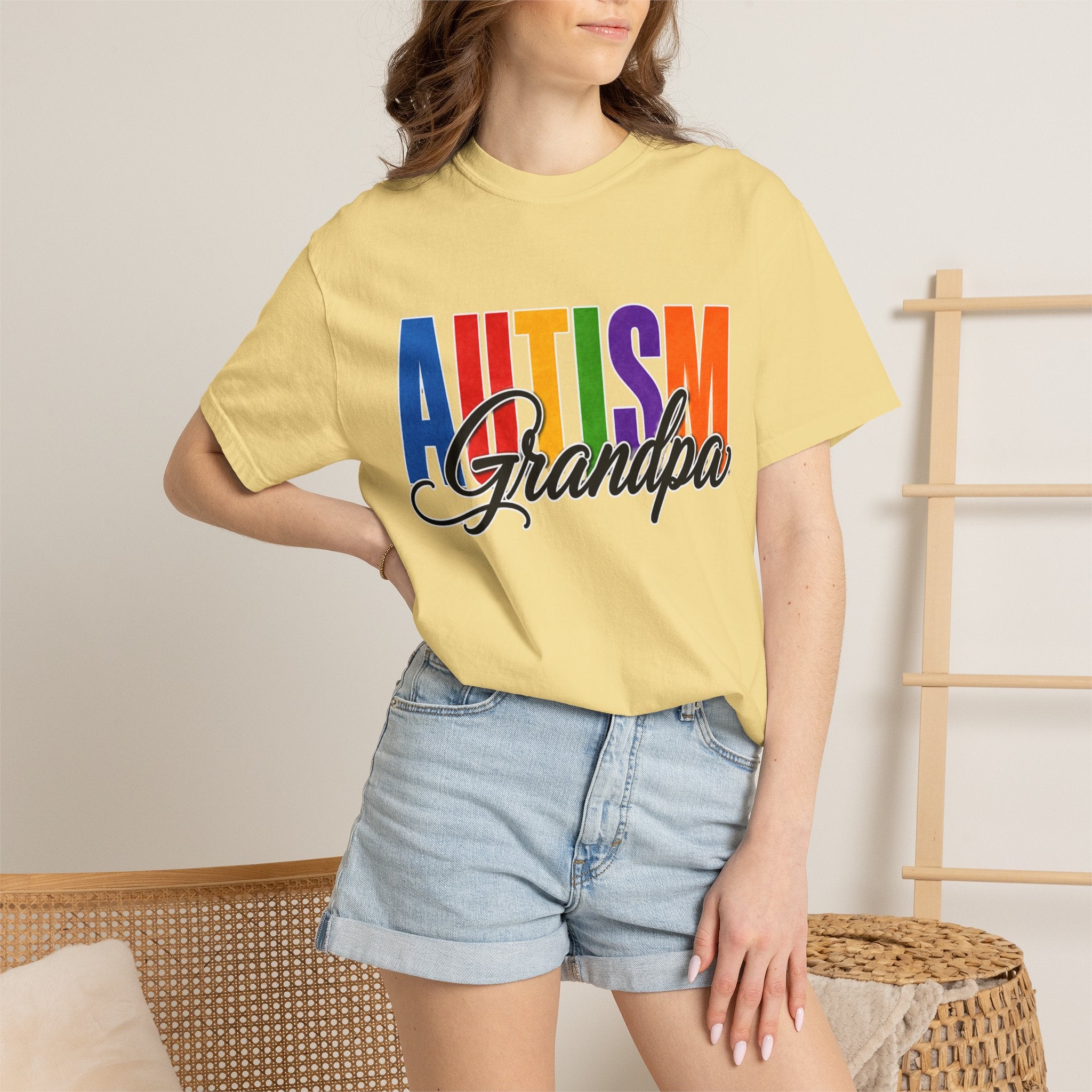 Autism Grandpa Shirt Proud Autism Grandpa T Shirt Autism Awareness Autism Acceptance Gift Puzzle Heart Special Needs Grandpa Tee