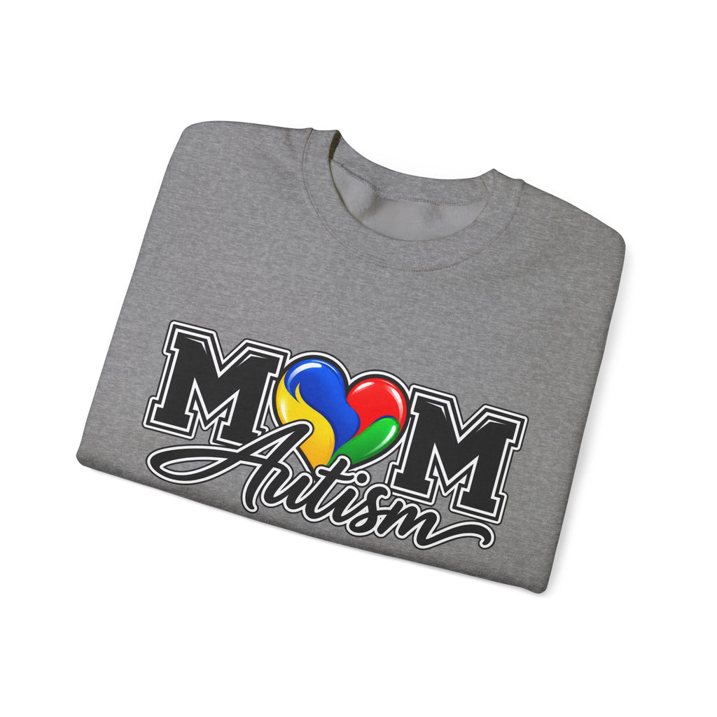 Mom Autism Crewneck, Puzzle Heart Awareness Sweatshirt, Autism Mom Gift Hoodie, Autism Acceptance Family Apparel