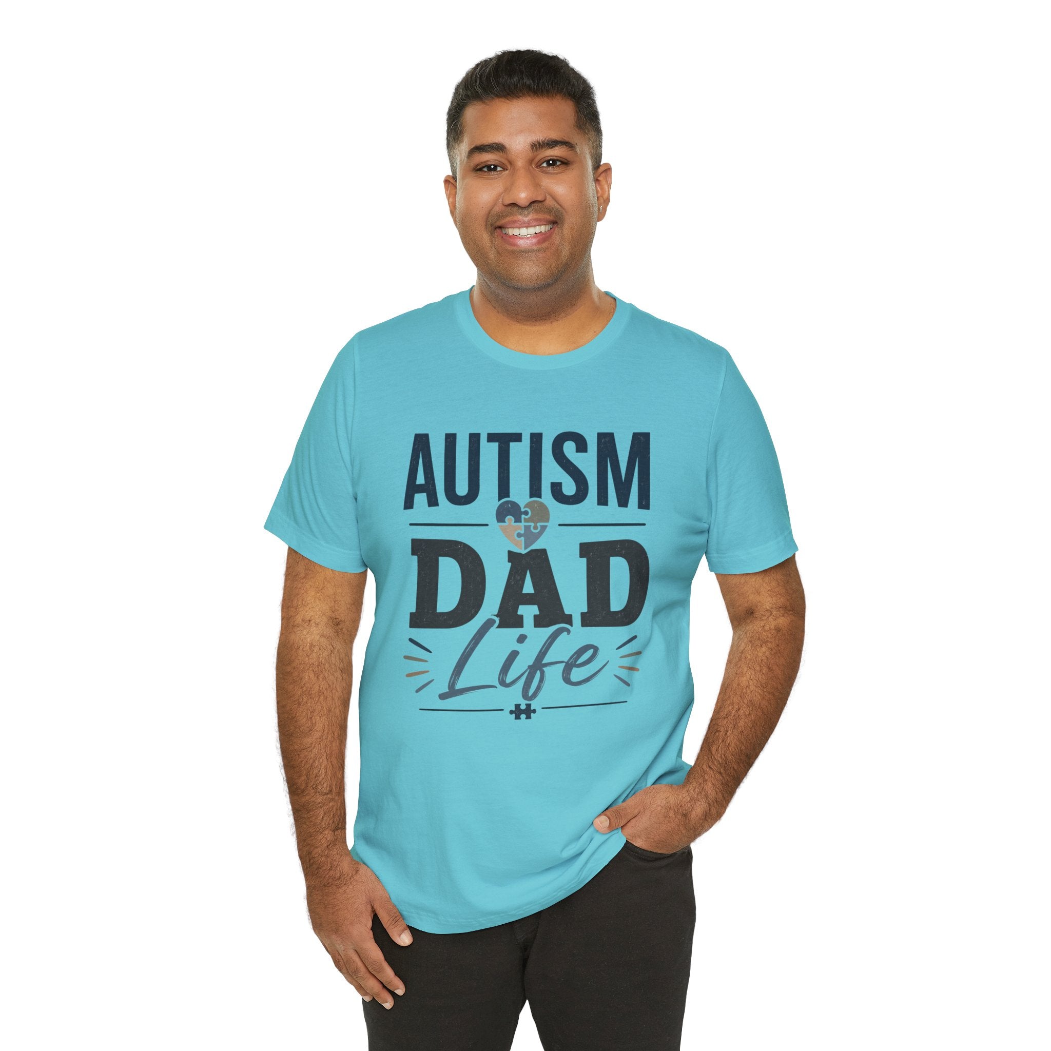 Autism Dad Life Shirt Autism Dad T Shirt Proud Autism Father Gift Autism Awareness Shirt Special Needs Dad Tee Puzzle Heart Design