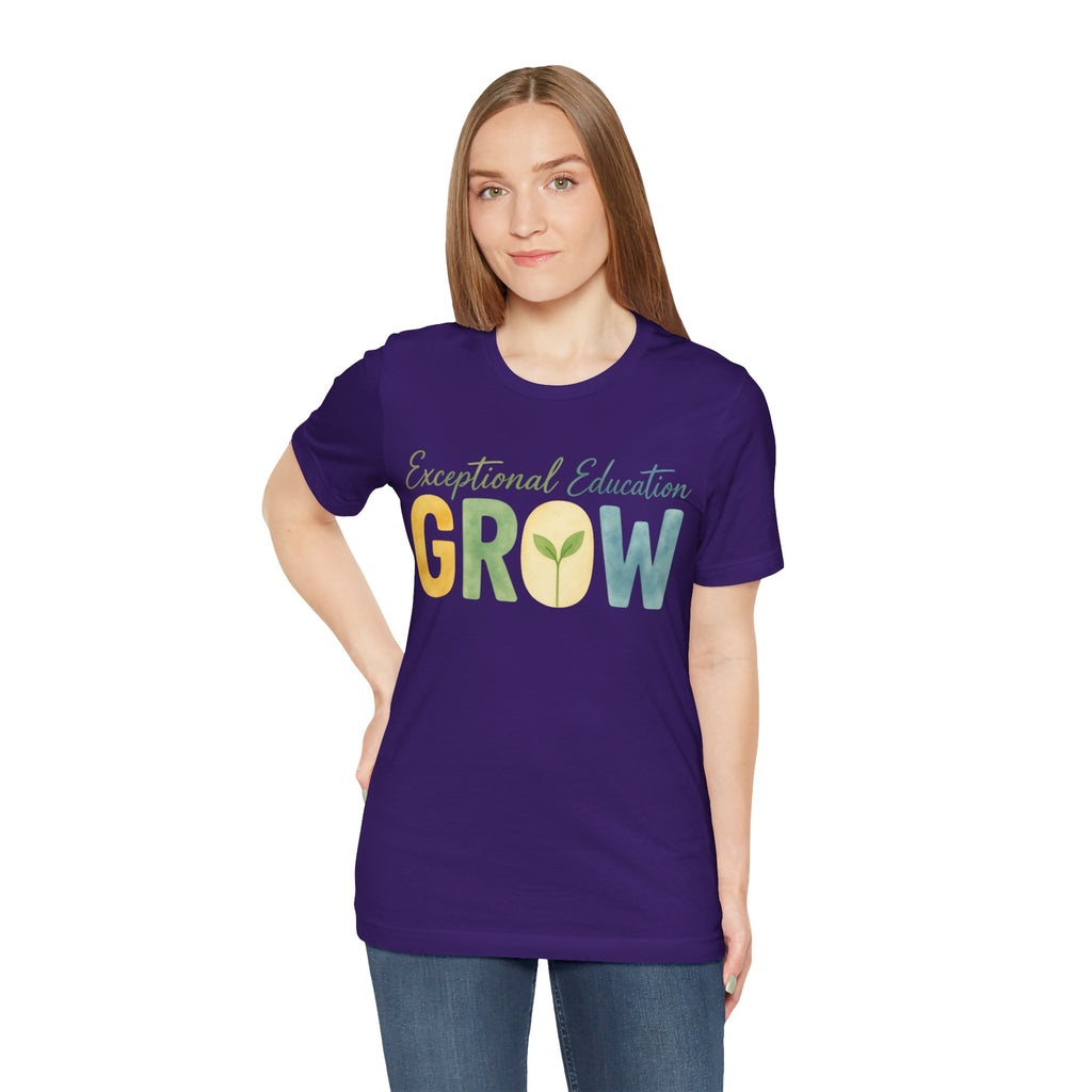 Exceptional Education Teacher Shirt GROW Special Education T Shirt SPED Teacher Gift Inclusive Classroom Autism Teacher Tee