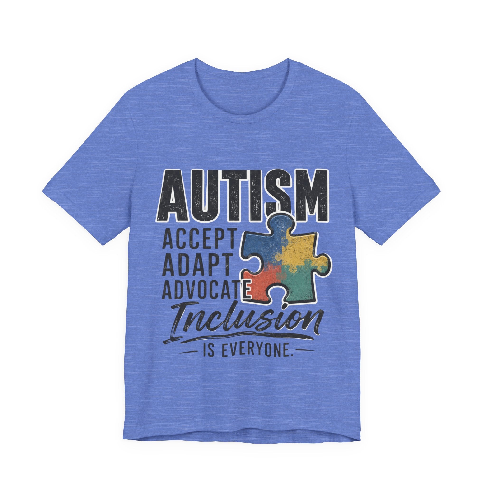 Autism Acceptance Shirt Inclusion Advocate T Shirt Puzzle Piece Tee Neurodiversity Awareness Special Needs Support Unisex Gift