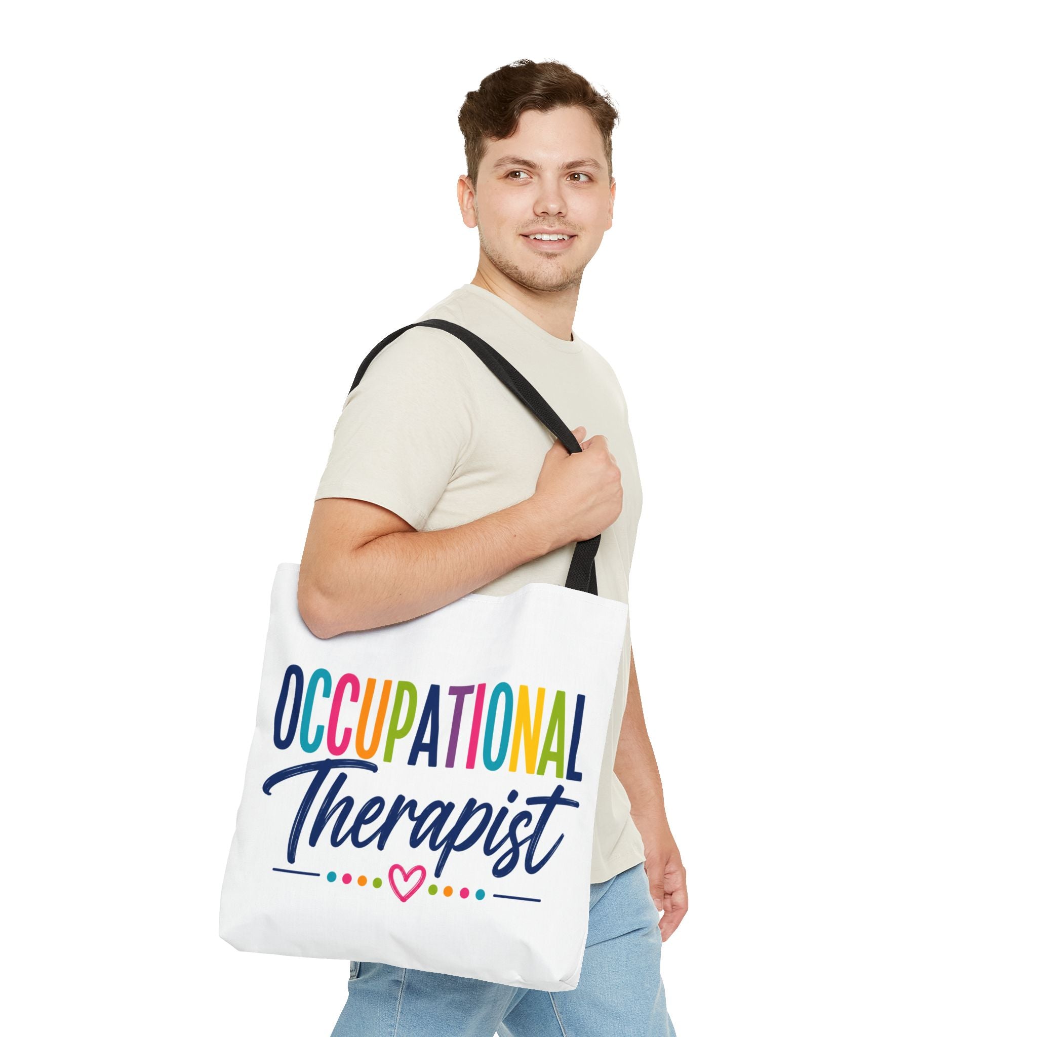 Occupational Therapist Tote Bag | Rainbow Script Healthcare Professional