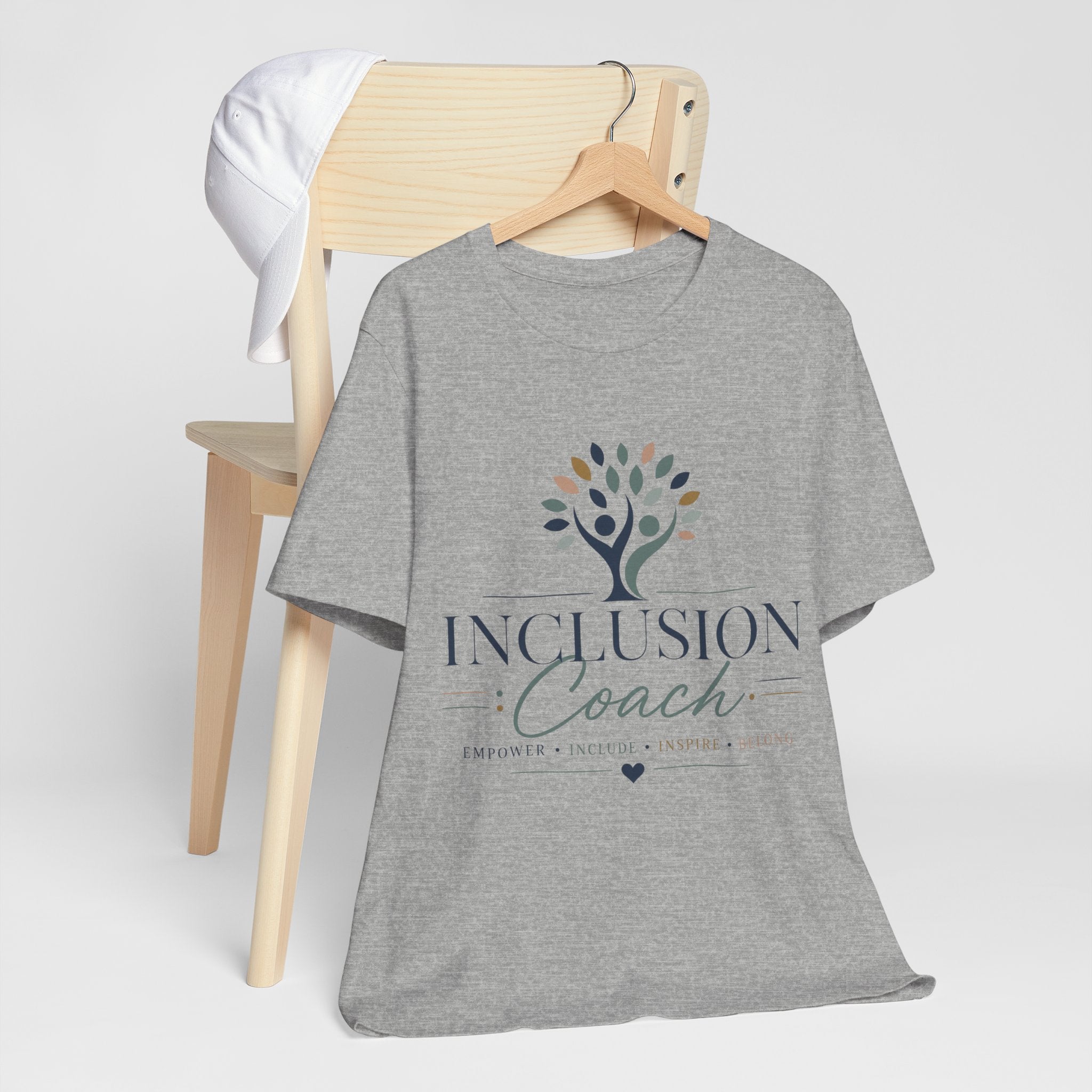 Inclusion Coach T-Shirt | Tree Logo, Empower Inclusivity, Diversity