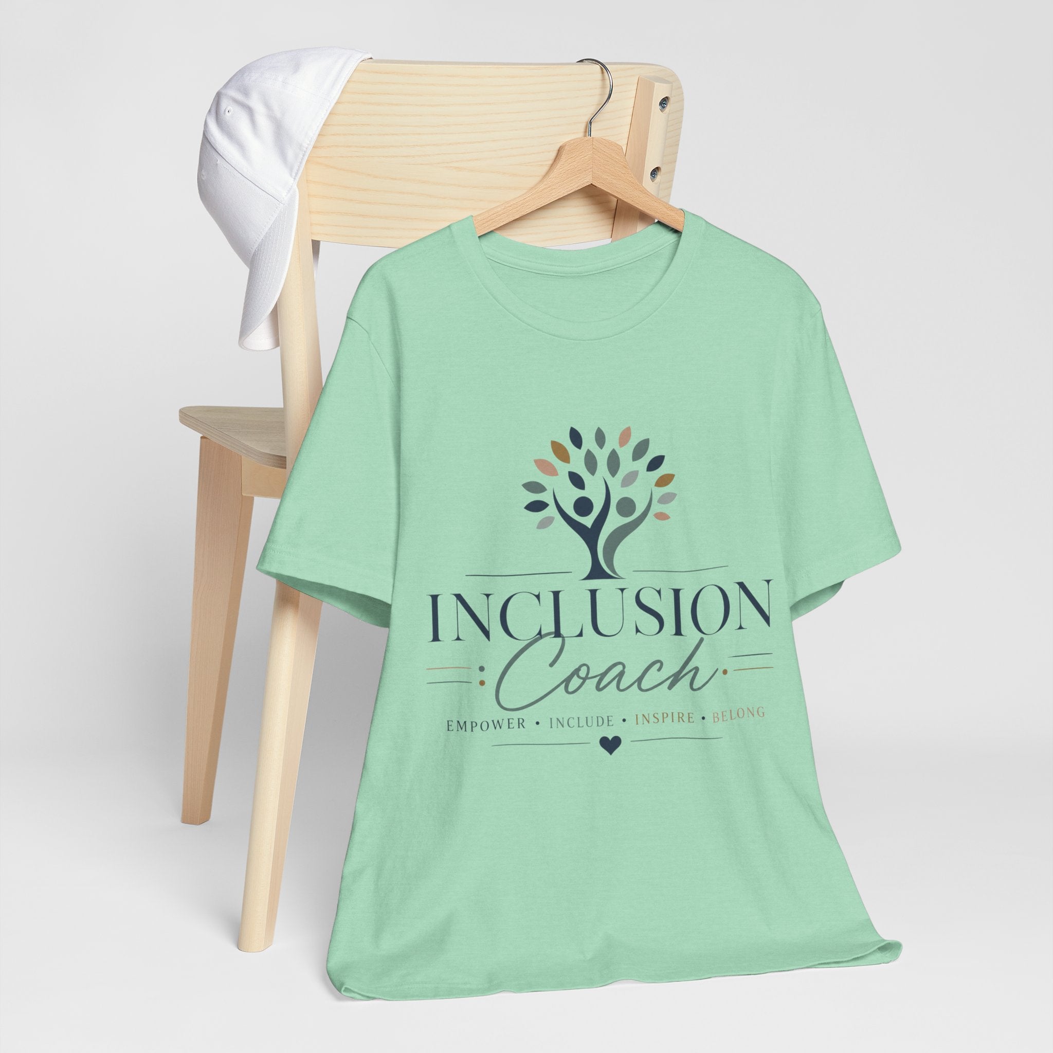 Inclusion Coach T-Shirt | Tree Logo, Empower Inclusivity, Diversity