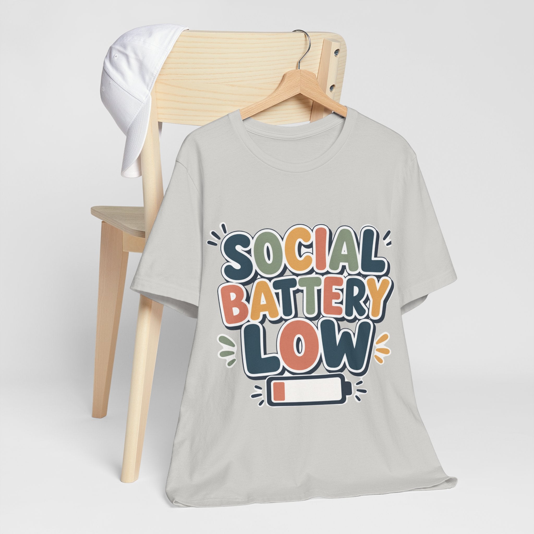 Social Battery Low T-Shirt — Funny Introvert Tee