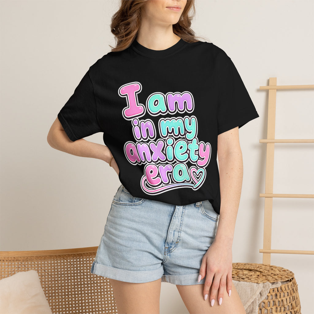 I Am In My Anxiety Era Shirt Anxiety Awareness T Shirt Mental Health Tee Cute Pastel Graphic Shirt Self Care Gift Unisex Apparel