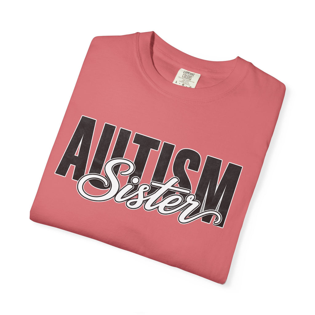 Autism Sister Shirt Proud Autism Sister T Shirt Autism Awareness Autism Acceptance Gift Puzzle Heart Special Needs Sibling Tee