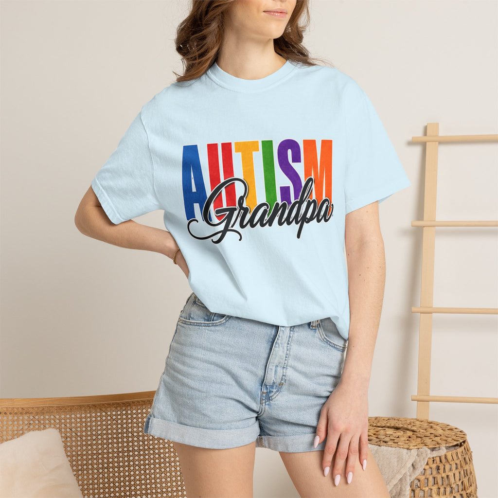 Autism Grandpa Shirt Proud Autism Grandpa T Shirt Autism Awareness Autism Acceptance Gift Puzzle Heart Special Needs Grandpa Tee