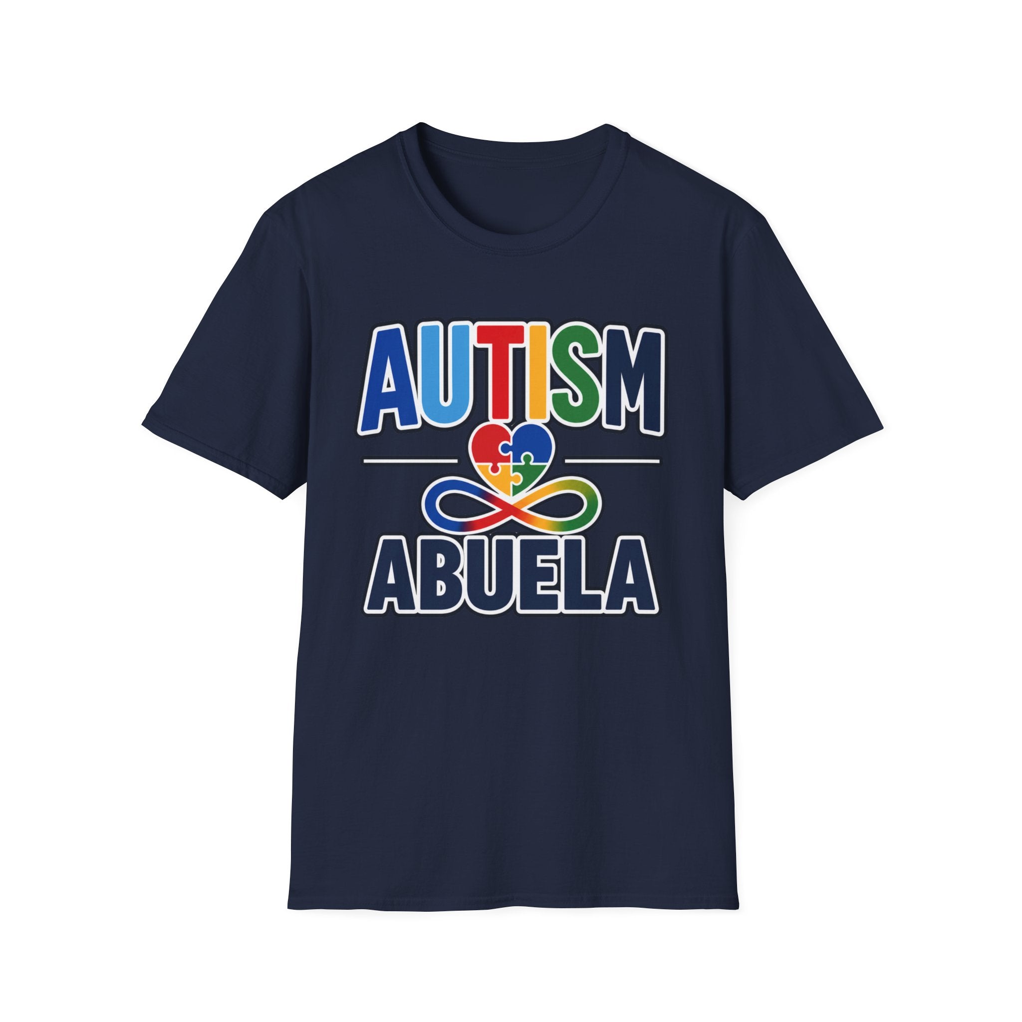 Autism Abuela Heart Puzzle Infinity Shirt, Autism Awareness T-Shirt, Autism Acceptance Abuela Gift, Neurodiversity Family Apparel