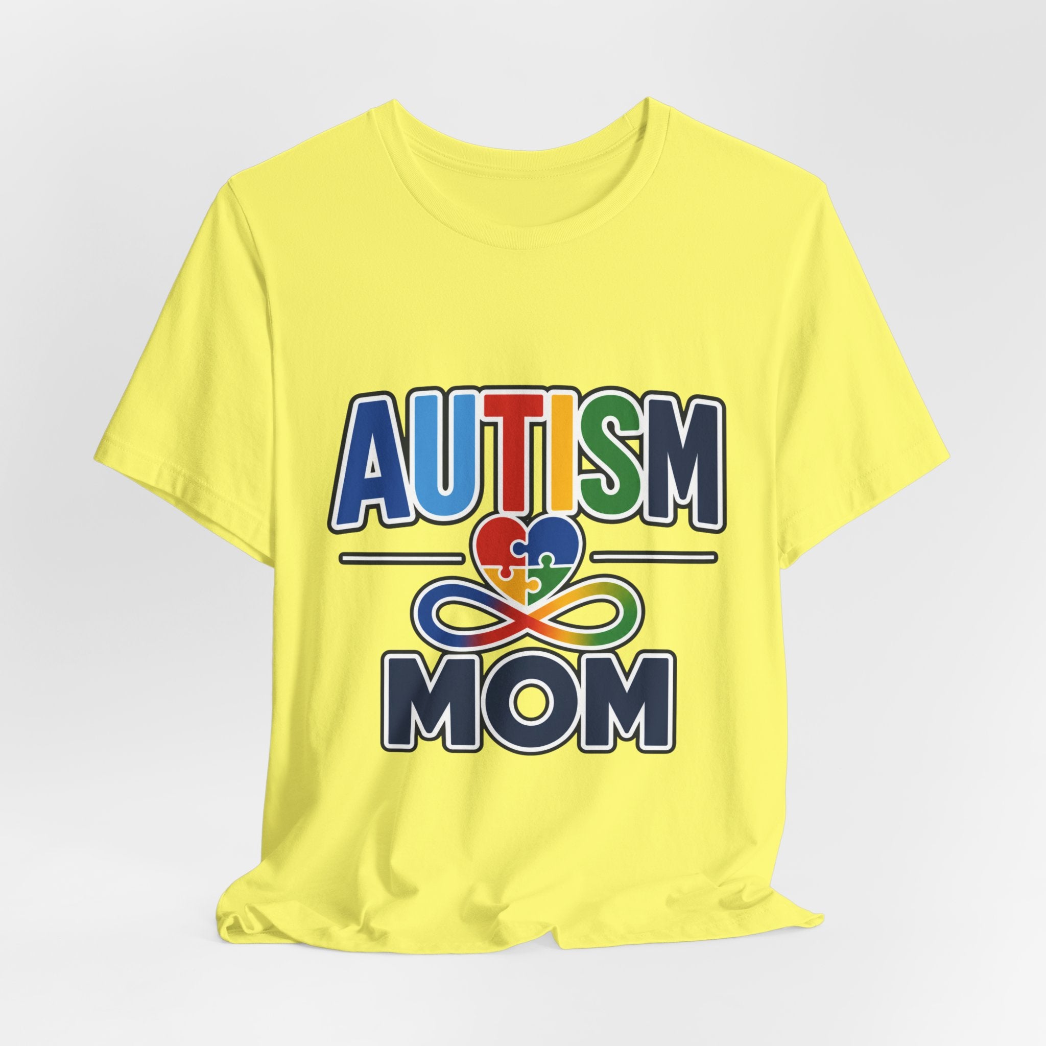 Autism Mom Shirt | Rainbow Puzzle Heart Infinity T-Shirt | Proud Autism Mom Tee | Autism Awareness & Acceptance Gift for Mothers