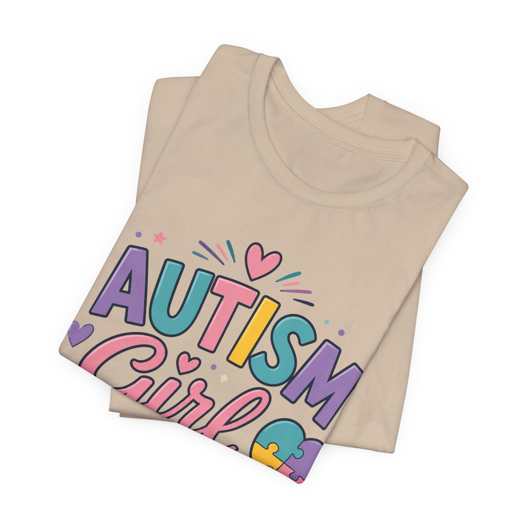 Autism Girl Mom T-Shirt | Puzzle Heart Mom Tee, Neurodiversity Support