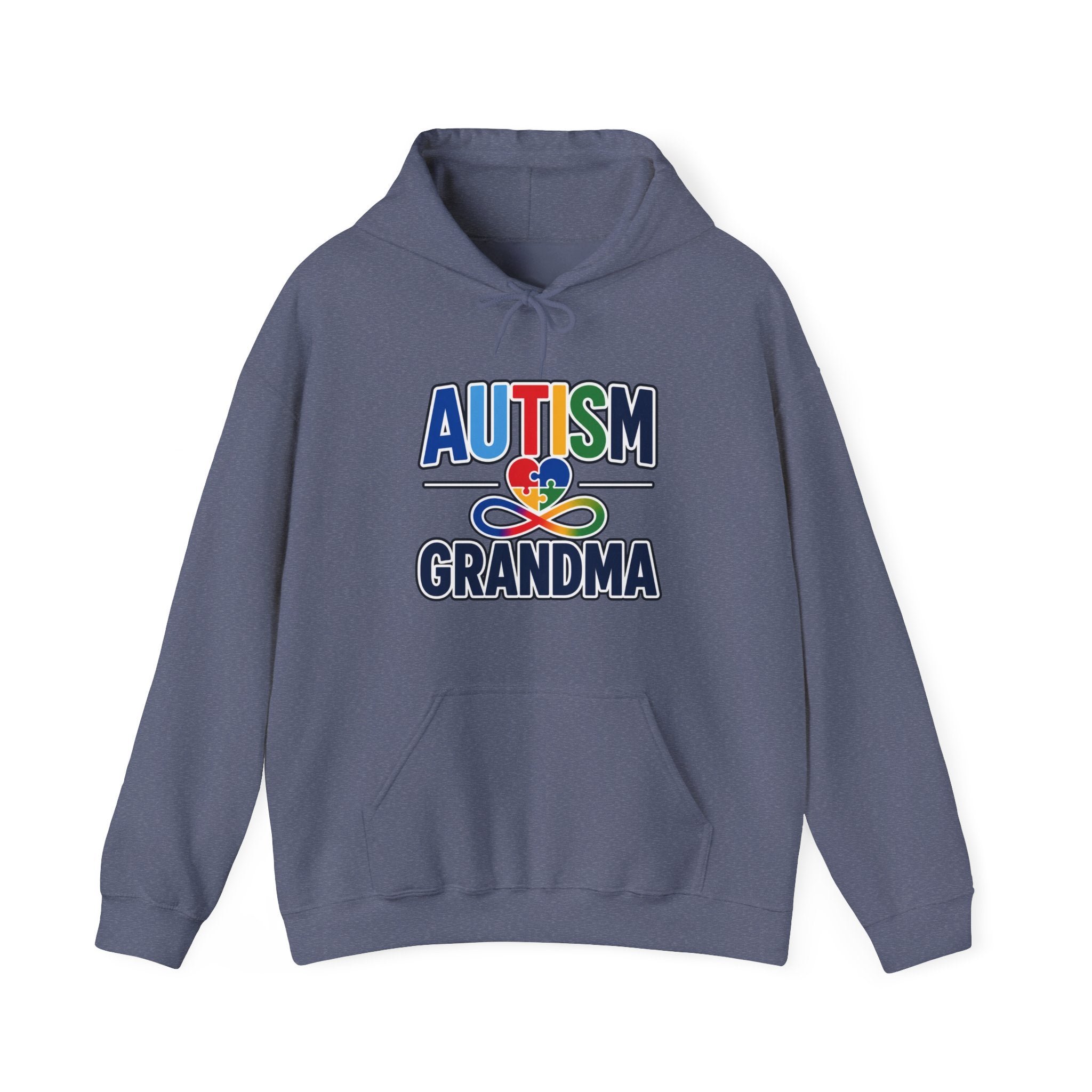 Autism Grandma Hoodie | Puzzle Heart Infinity Sweatshirt | Proud Autism Grandma Gift | Autism Awareness & Acceptance Hoodie
