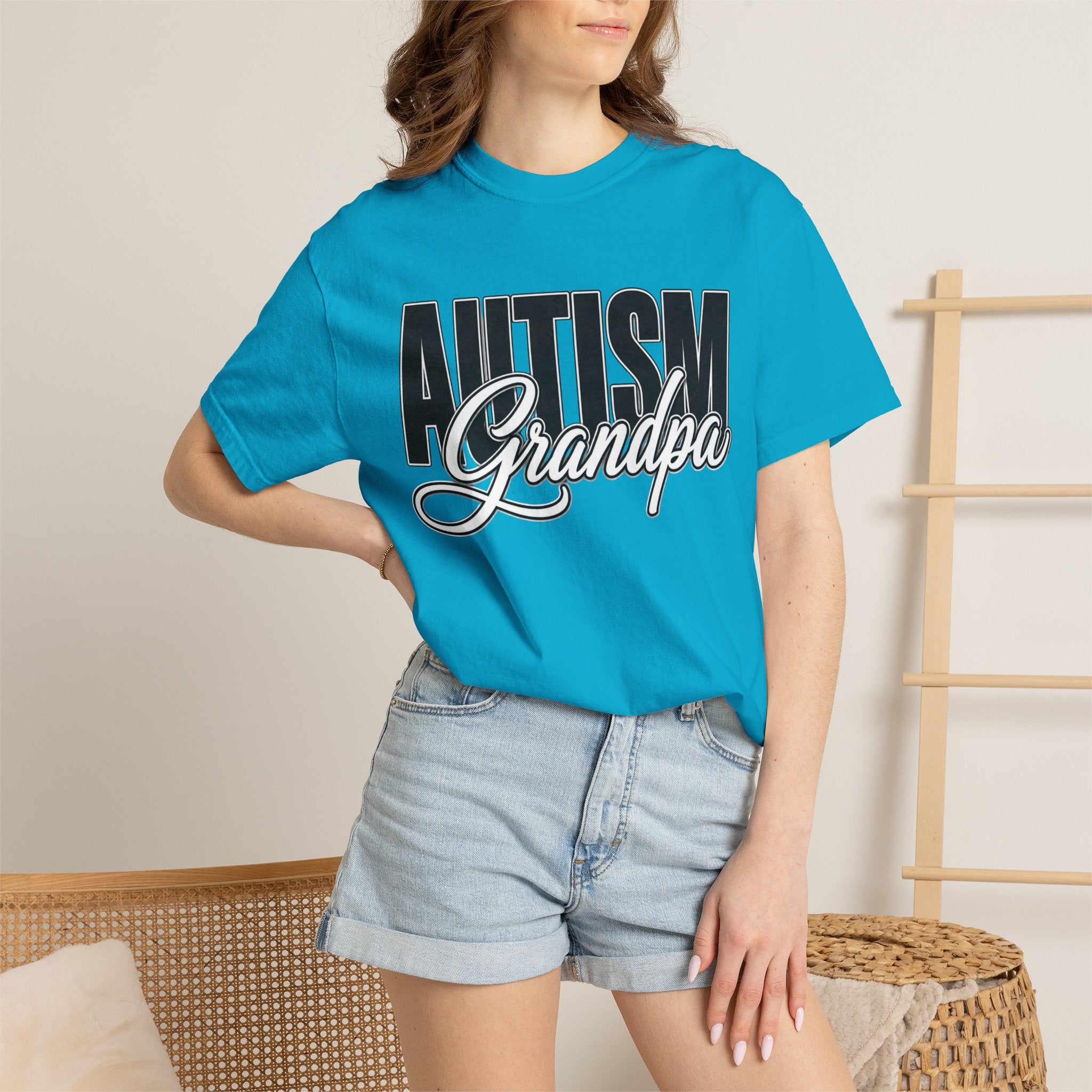 Autism Grandpa Shirt Proud Autism Grandpa T Shirt Autism Awareness Autism Acceptance Gift Puzzle Heart Special Needs Grandpa Tee