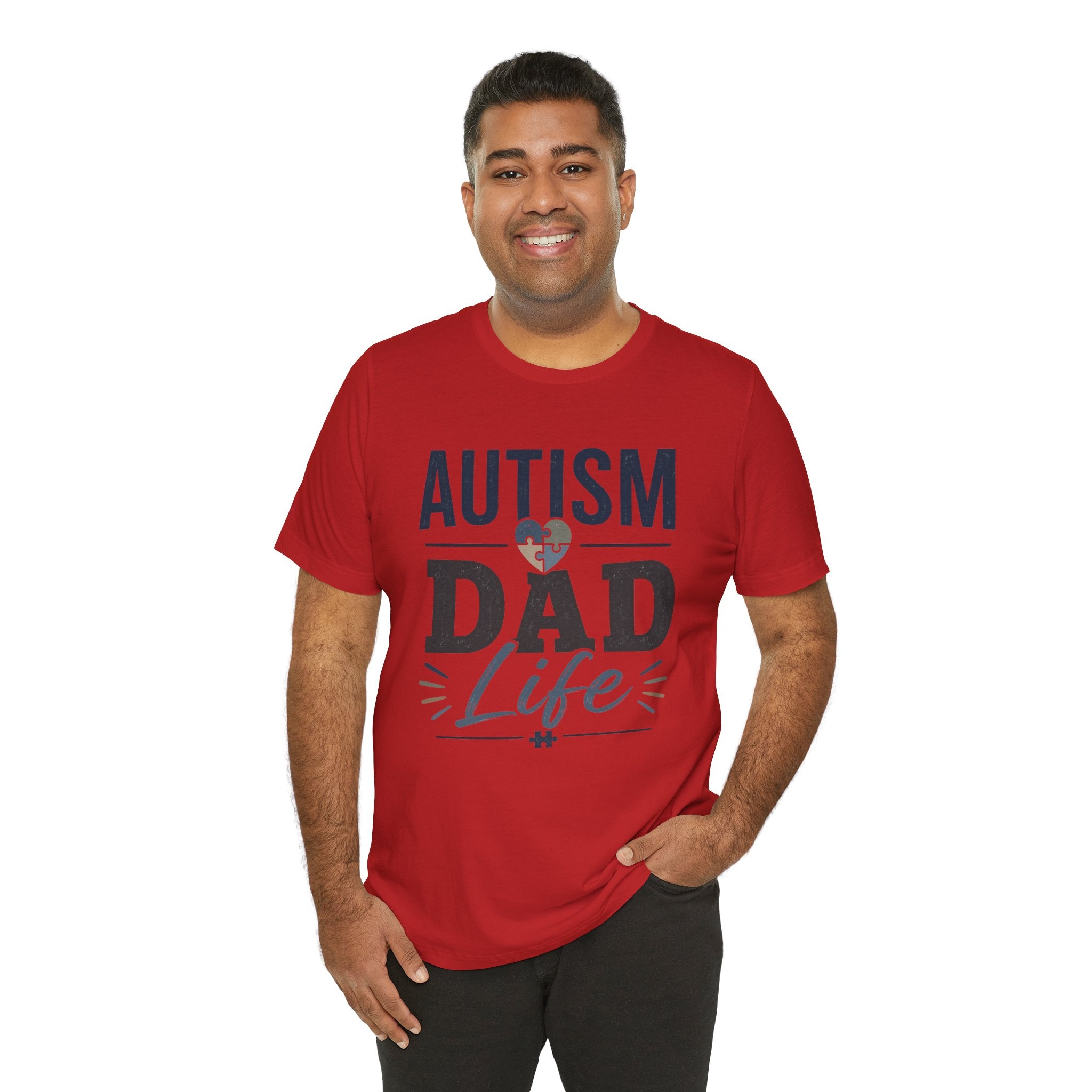 Autism Dad Life Shirt Autism Dad T Shirt Proud Autism Father Gift Autism Awareness Shirt Special Needs Dad Tee Puzzle Heart Design