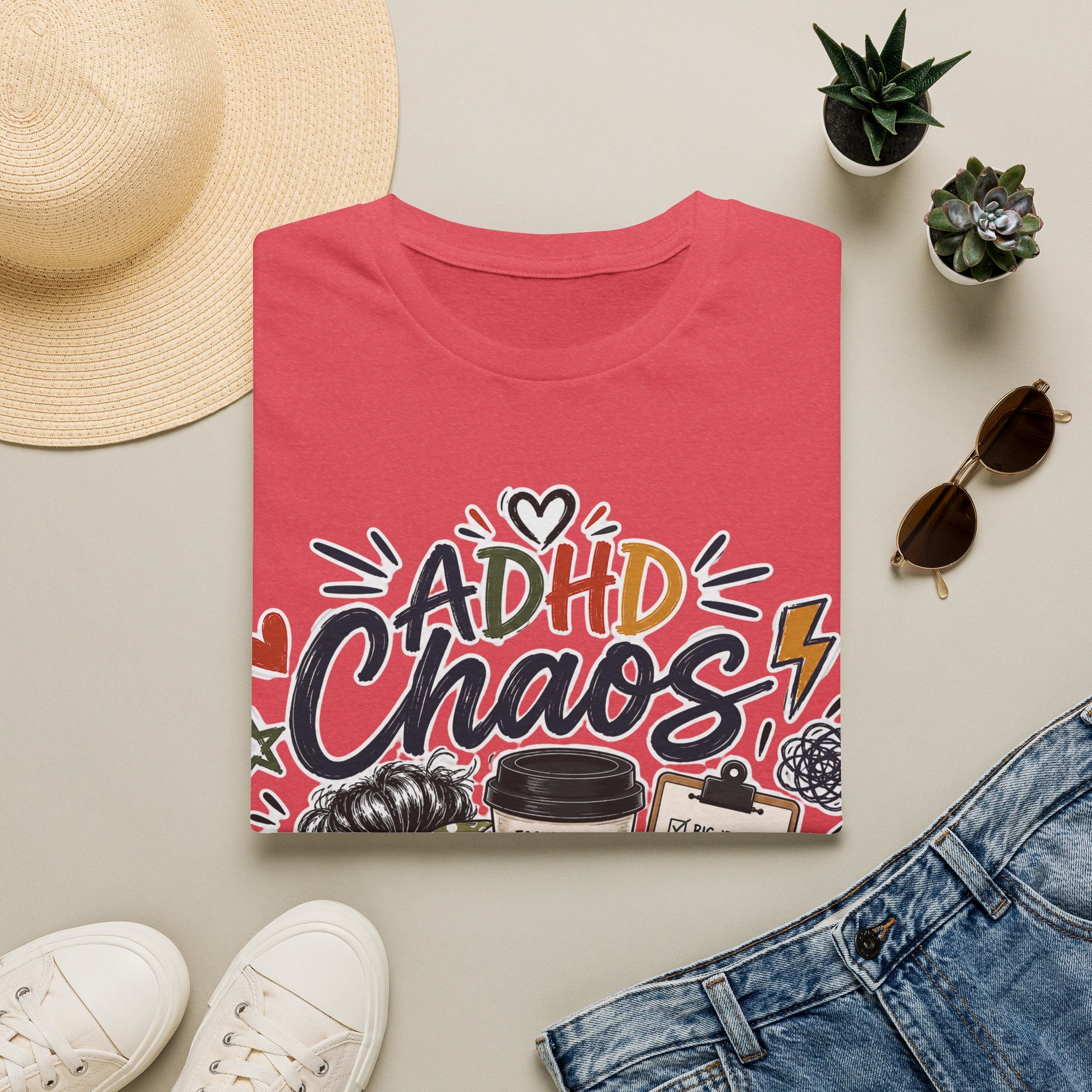 ADHD Chaos Coordinator Shirt | Funny ADHD T-Shirt | ADHD Awareness Graphic Shirt | Mental Health Gift | Coffee & Chaos Apparel