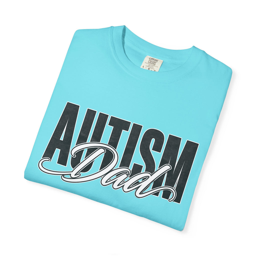 Autism Dad Shirt Autism Dad T Shirt Proud Autism Father Rainbow Block Letter Tee Autism Awareness Autism Acceptance Gift for Dad