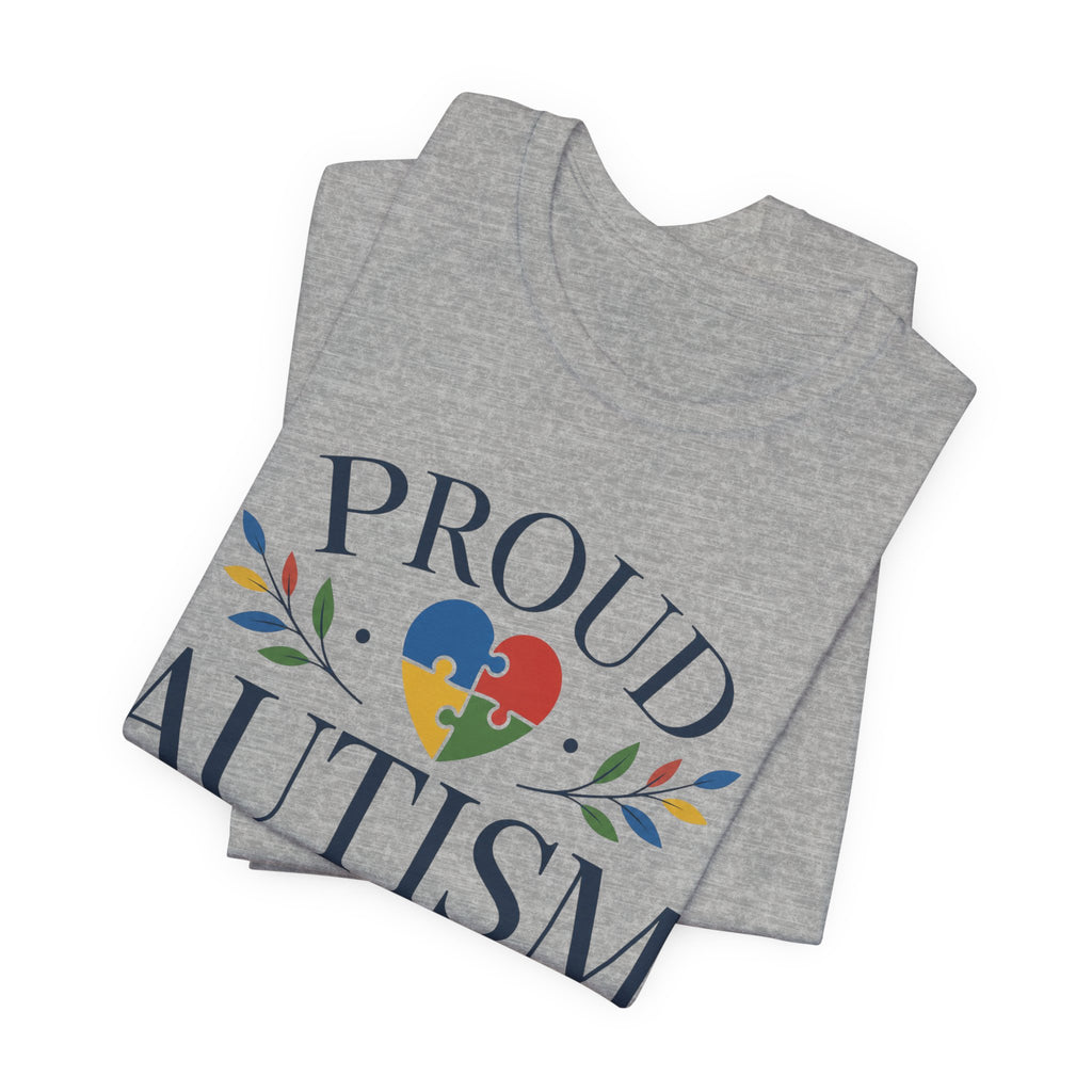 Proud Autism Mama T-Shirt | Puzzle Heart Mom Tee
