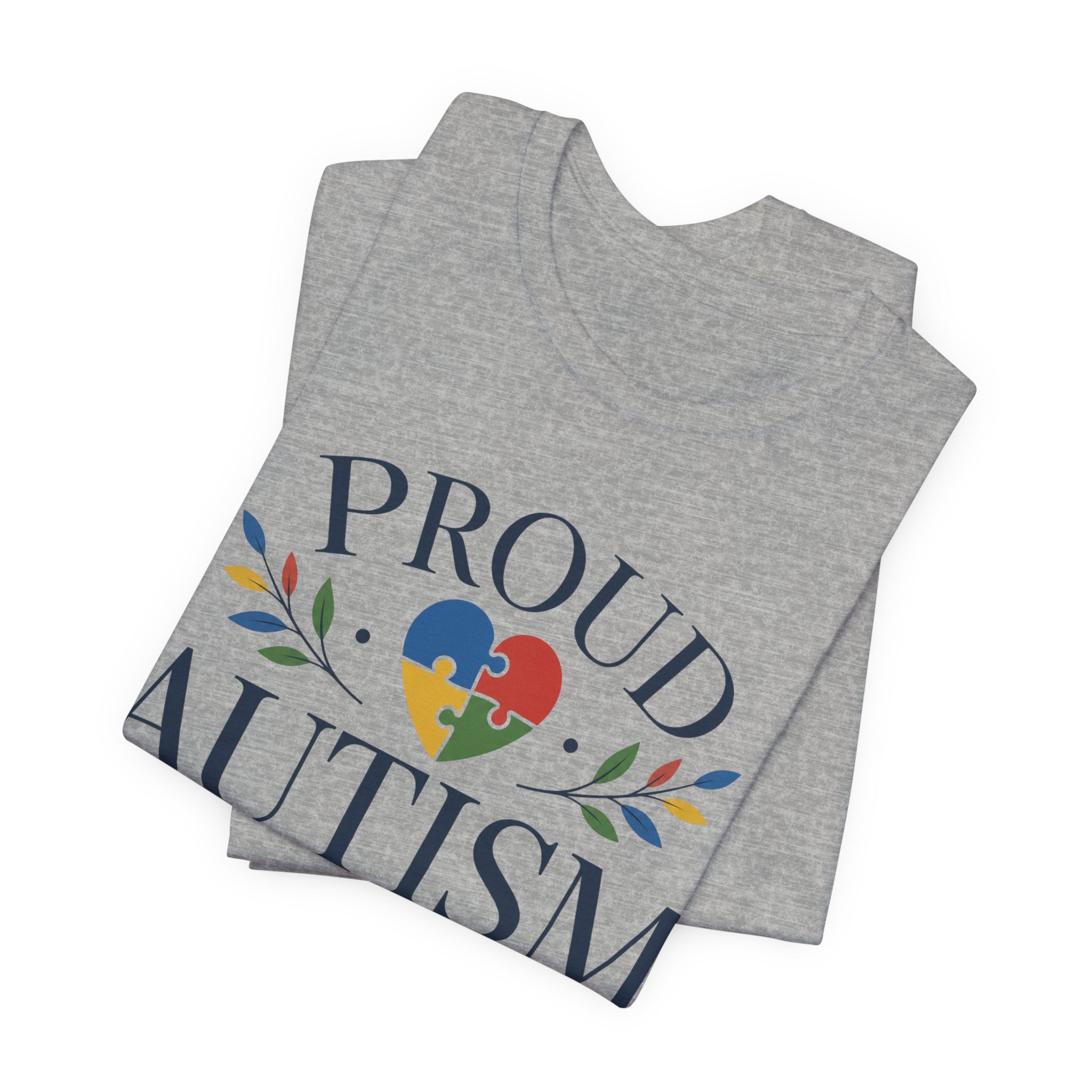 Proud Autism Mama T-Shirt | Puzzle Heart Mom Tee