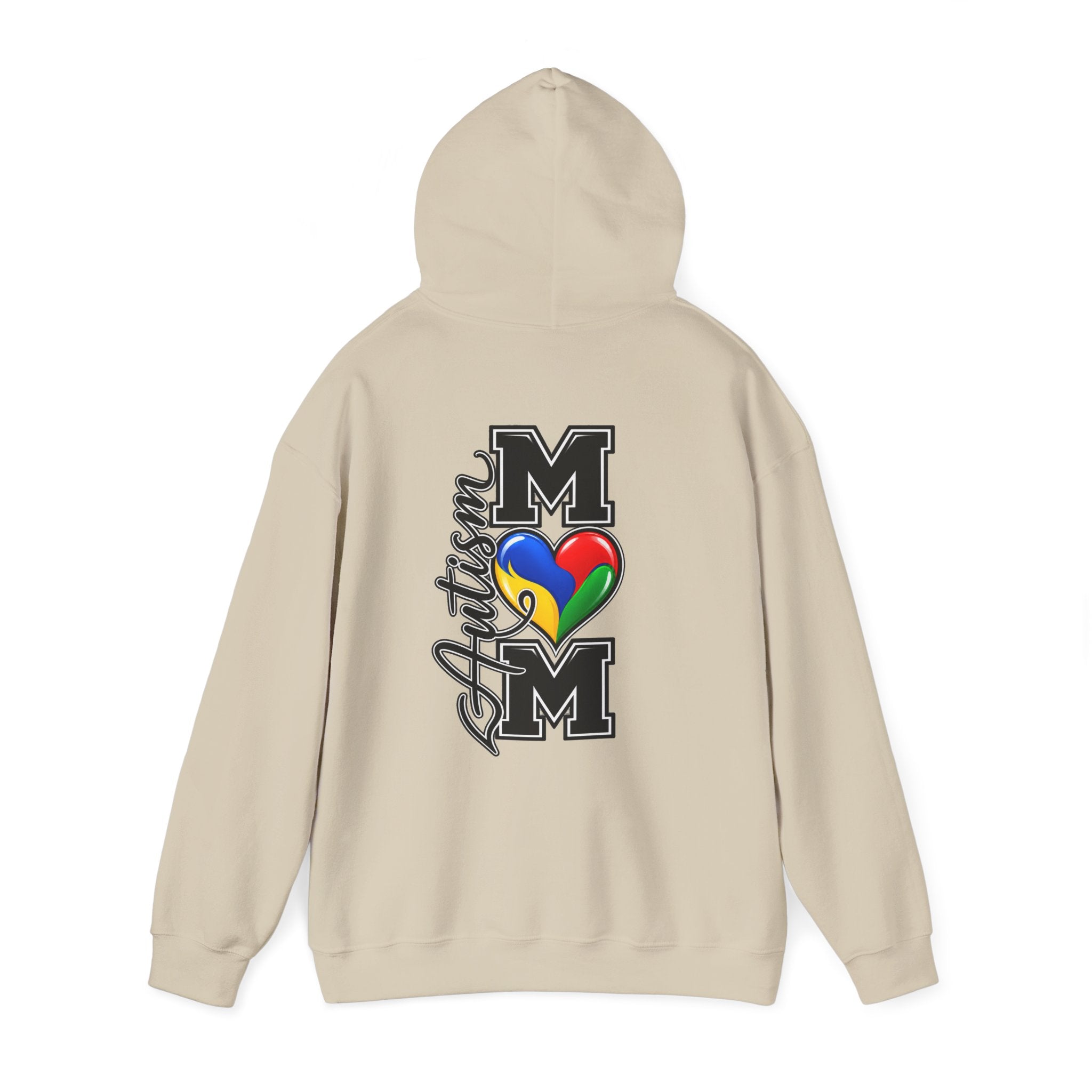 Autism Heart M Varsity Hoodie, Autism Awareness Sweatshirt, Autism Mom Gift Crewneck, Autism Acceptance Family Apparel