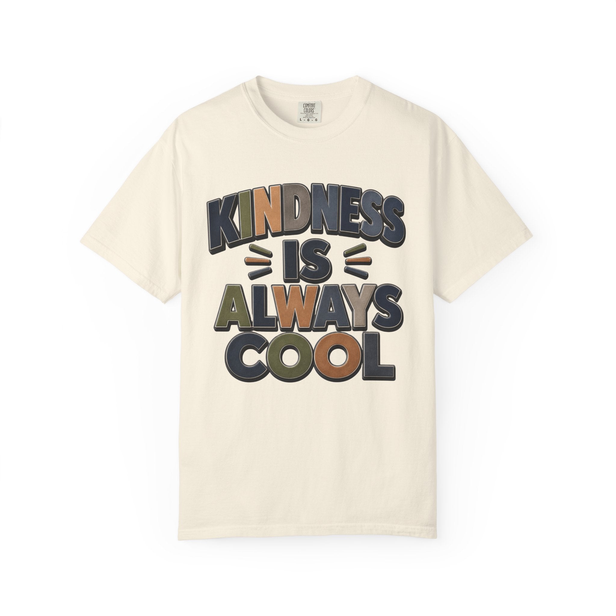 Kindness Is Always Cool T-Shirt | Retro Bold Lettering, Positive Message
