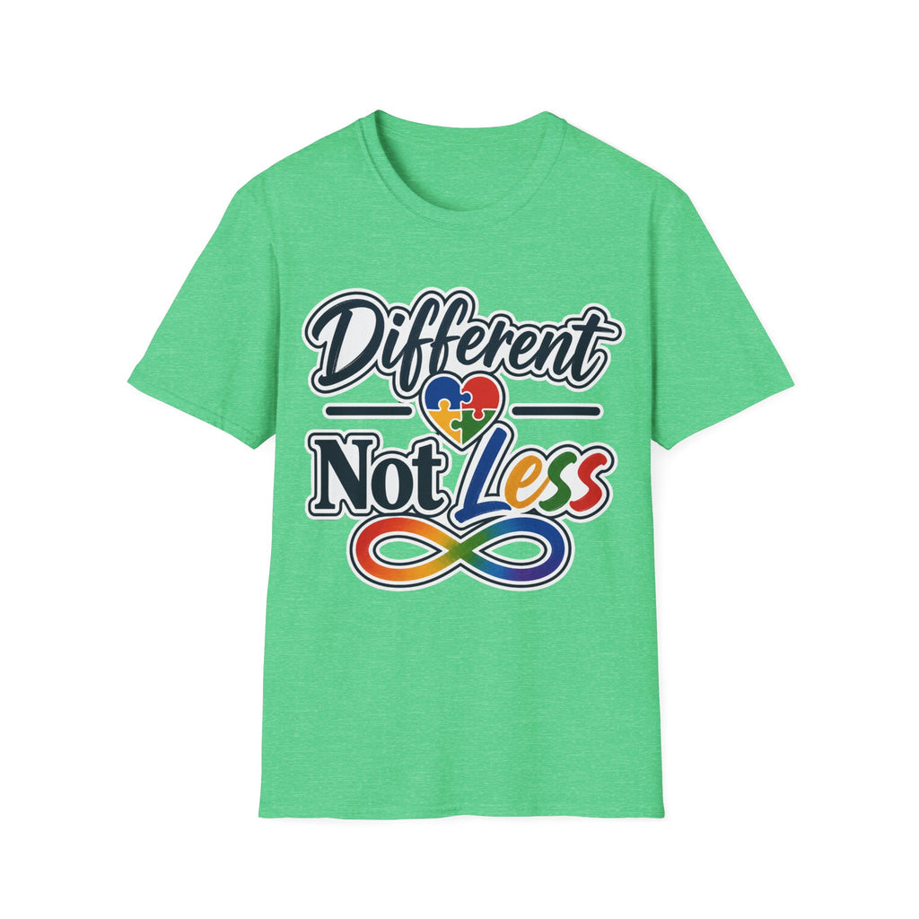 Different Not Less T-Shirt | Autism Awareness Puzzle Heart & Infinity Shirt