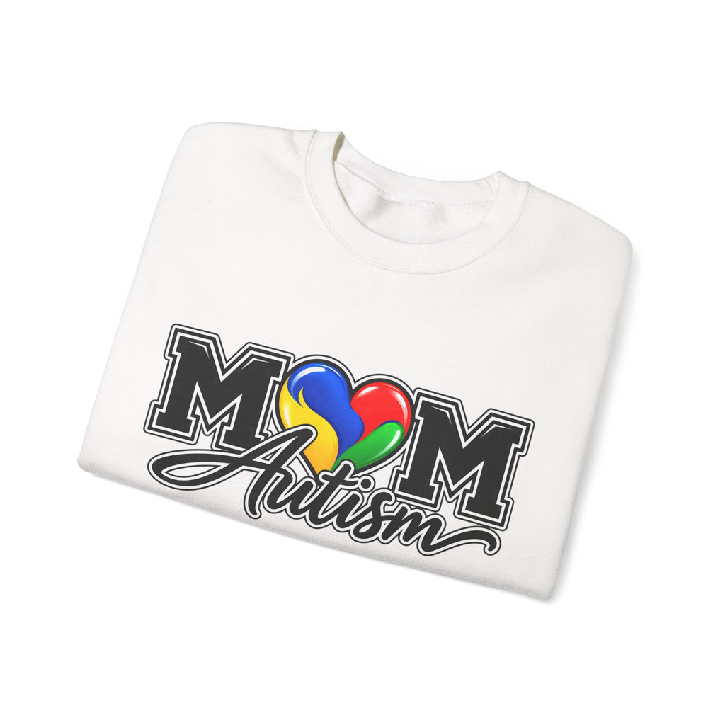 Mom Autism Crewneck, Puzzle Heart Awareness Sweatshirt, Autism Mom Gift Hoodie, Autism Acceptance Family Apparel