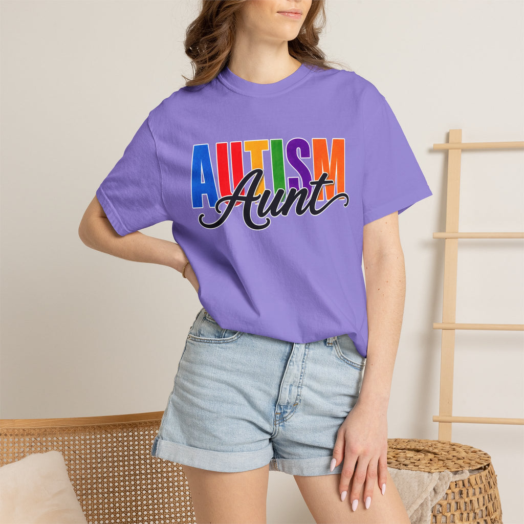 Autism Aunt Shirt Proud Autism Aunt T Shirt Autism Awareness Autism Acceptance Gift Puzzle Heart Special Needs Family Tee