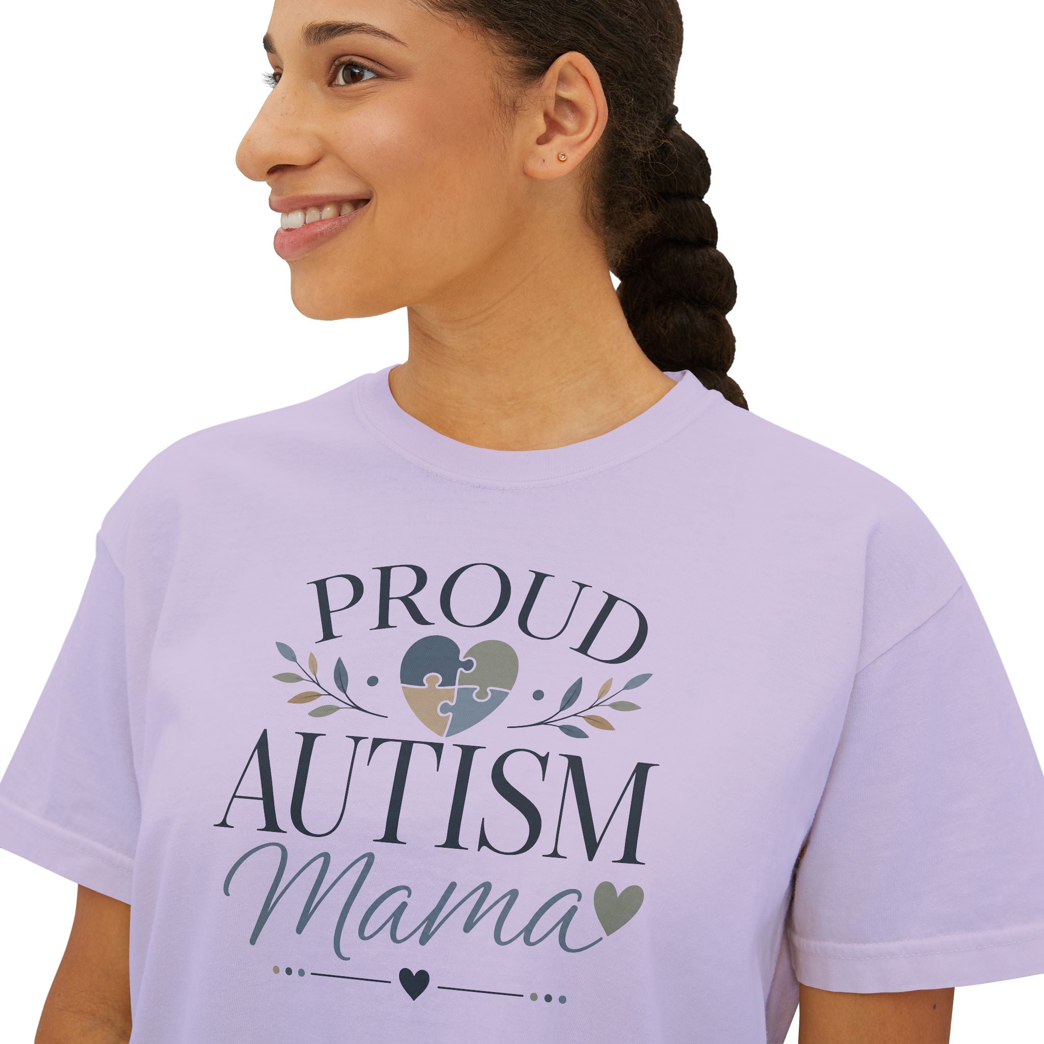 Proud Autism Mama Boxy Tee