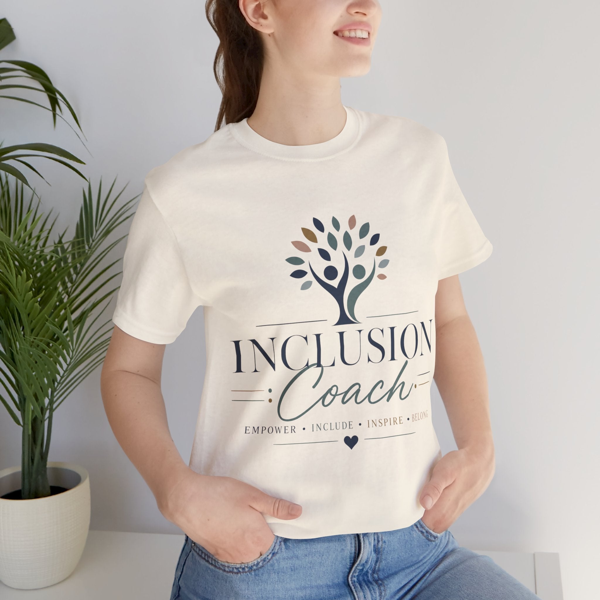 Inclusion Coach T-Shirt | Tree Logo, Empower Inclusivity, Diversity