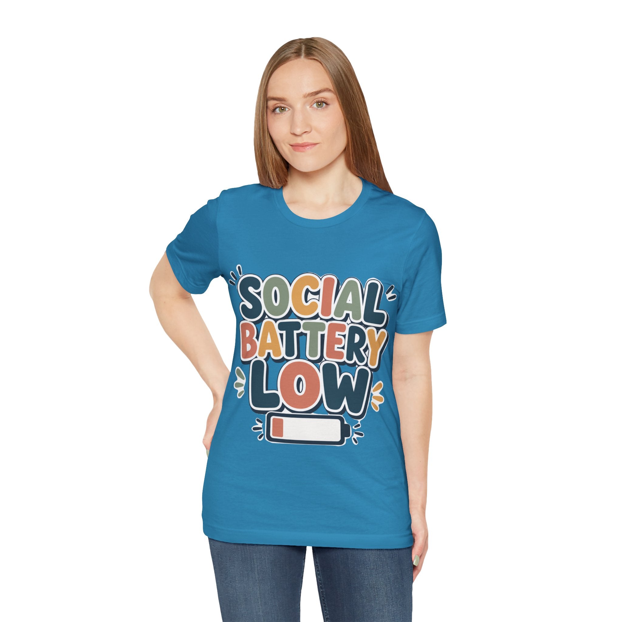 Social Battery Low T-Shirt — Funny Introvert Tee