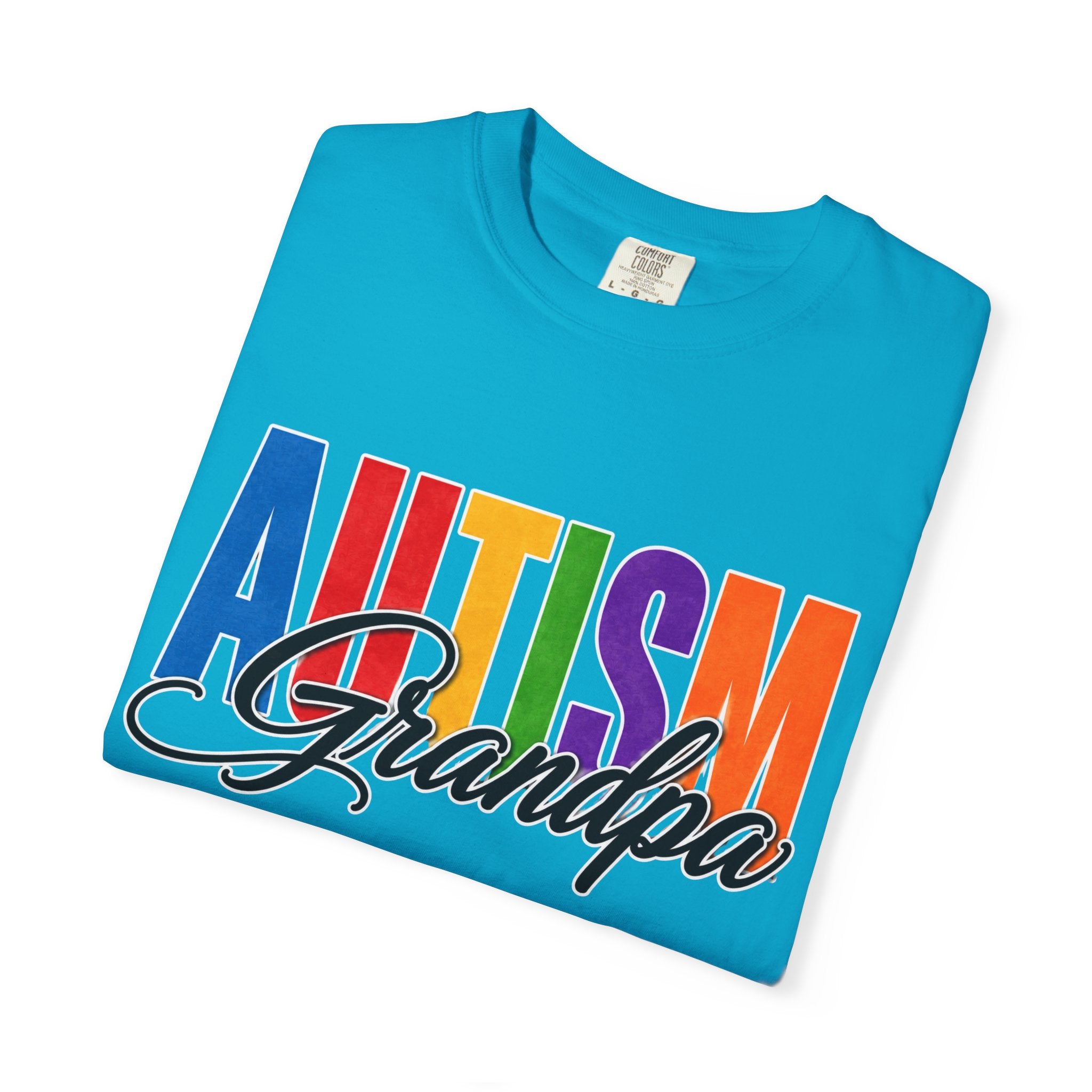 Autism Grandpa Shirt Proud Autism Grandpa T Shirt Autism Awareness Autism Acceptance Gift Puzzle Heart Special Needs Grandpa Tee