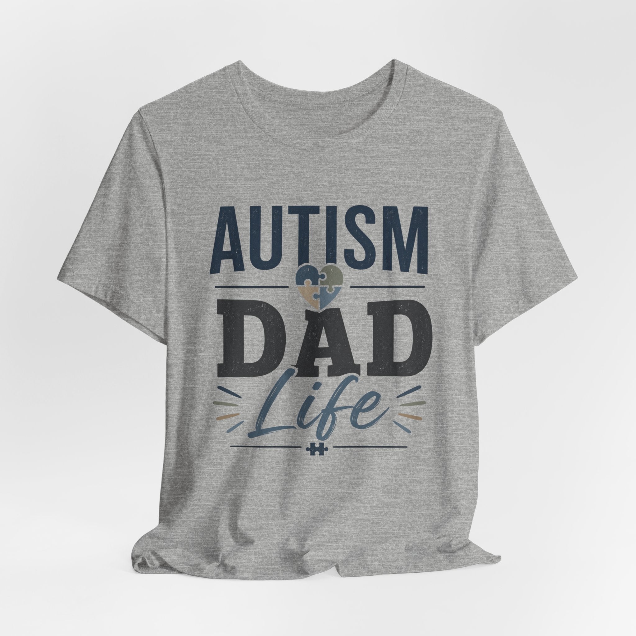 Autism Dad Life Shirt Autism Dad T Shirt Proud Autism Father Gift Autism Awareness Shirt Special Needs Dad Tee Puzzle Heart Design