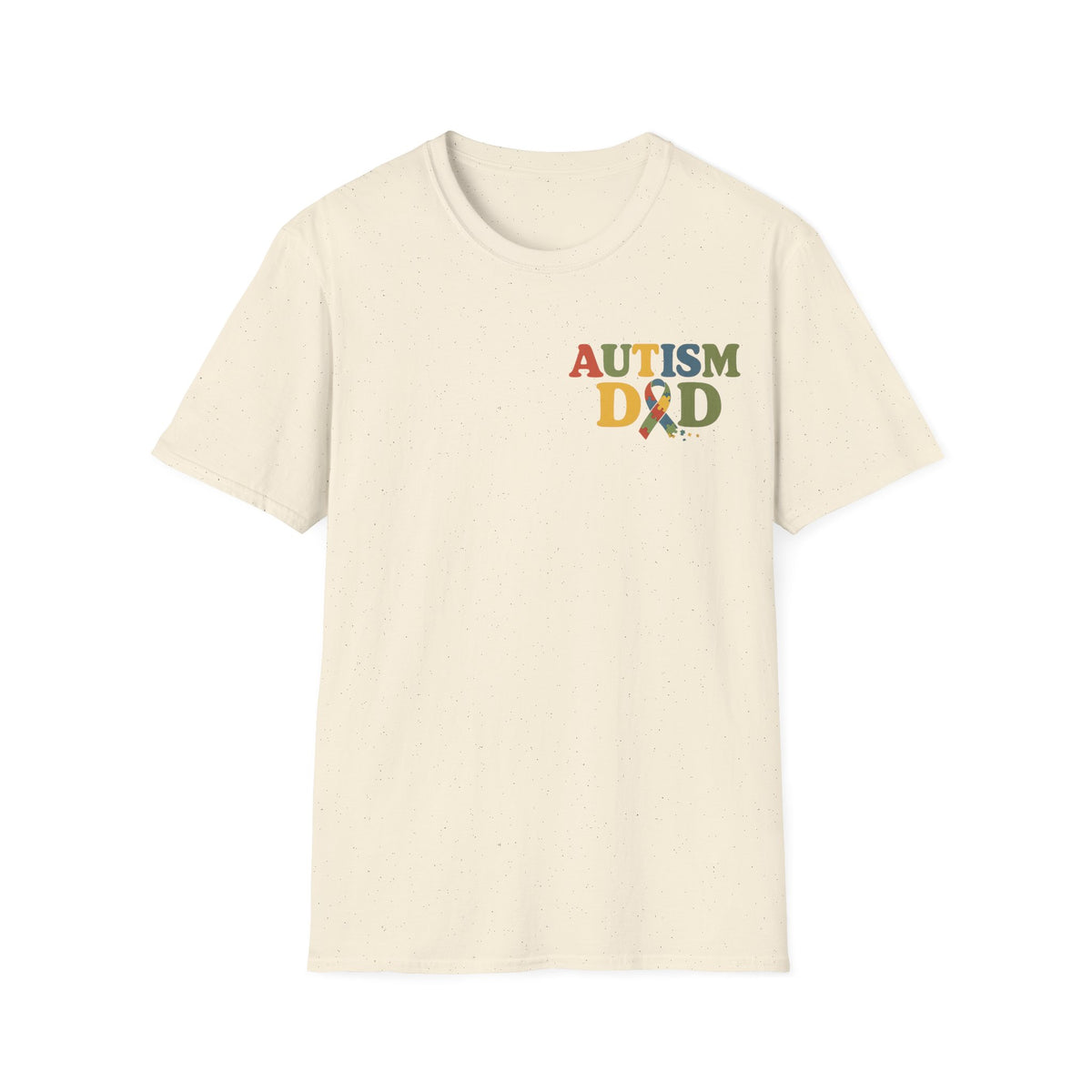 Autism Dad T-Shirt | Rainbow Puzzle Support Tee