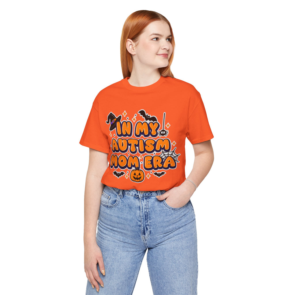 In My Autism Mom Era Tee | Halloween Pumpkin Witch Bat Spiderweb