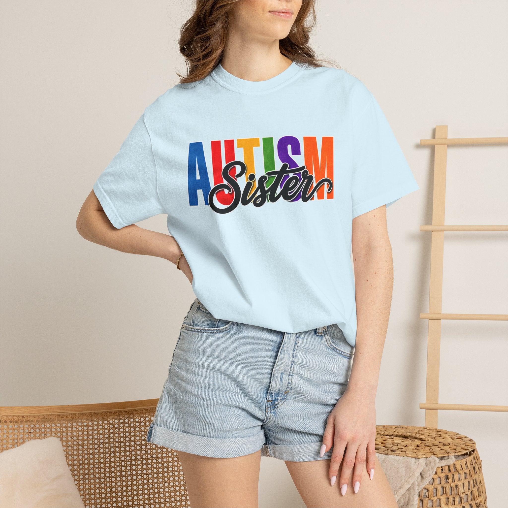 Autism Sister Shirt Proud Autism Sister T Shirt Autism Awareness Autism Acceptance Gift Puzzle Heart Special Needs Sibling Tee