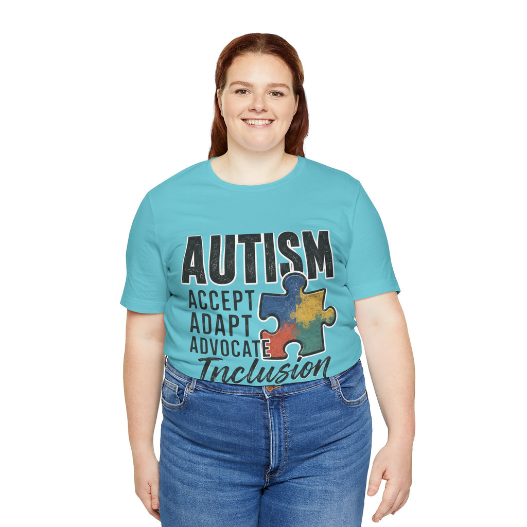 Autism Acceptance Shirt Inclusion Advocate T Shirt Puzzle Piece Tee Neurodiversity Awareness Special Needs Support Unisex Gift