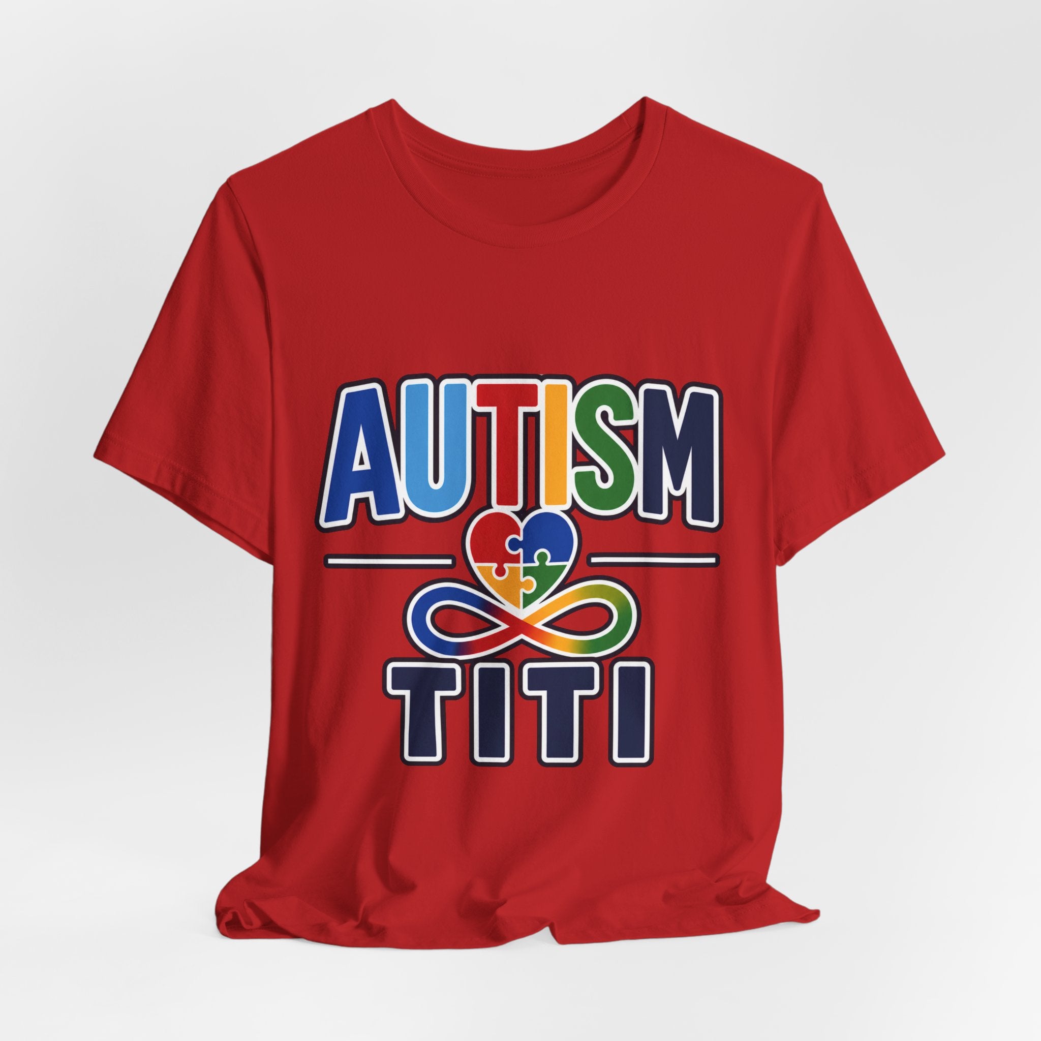 Autism Titi Shirt | Proud Autism Aunt T-Shirt | Spanish Tía Puzzle Heart Infinity Design | Autism Awareness & Acceptance Gift
