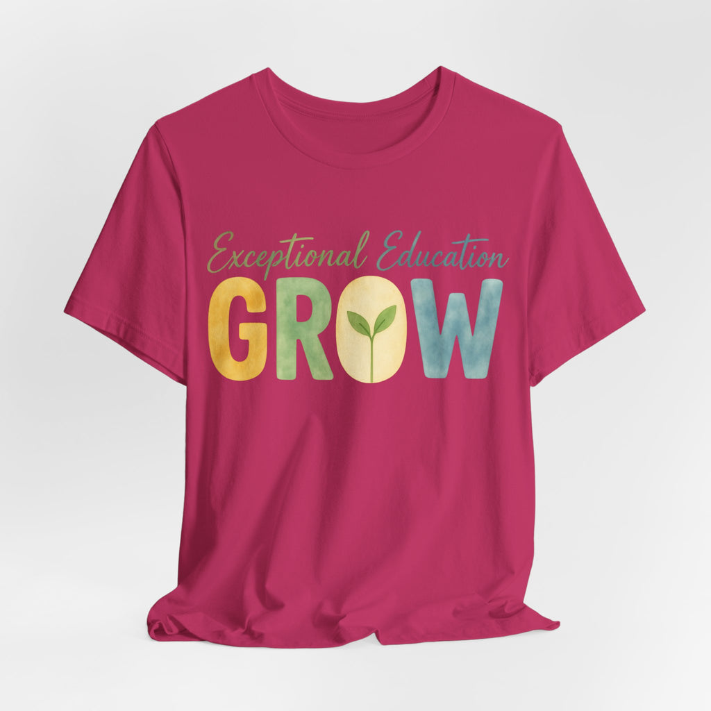 Exceptional Education Teacher Shirt GROW Special Education T Shirt SPED Teacher Gift Inclusive Classroom Autism Teacher Tee