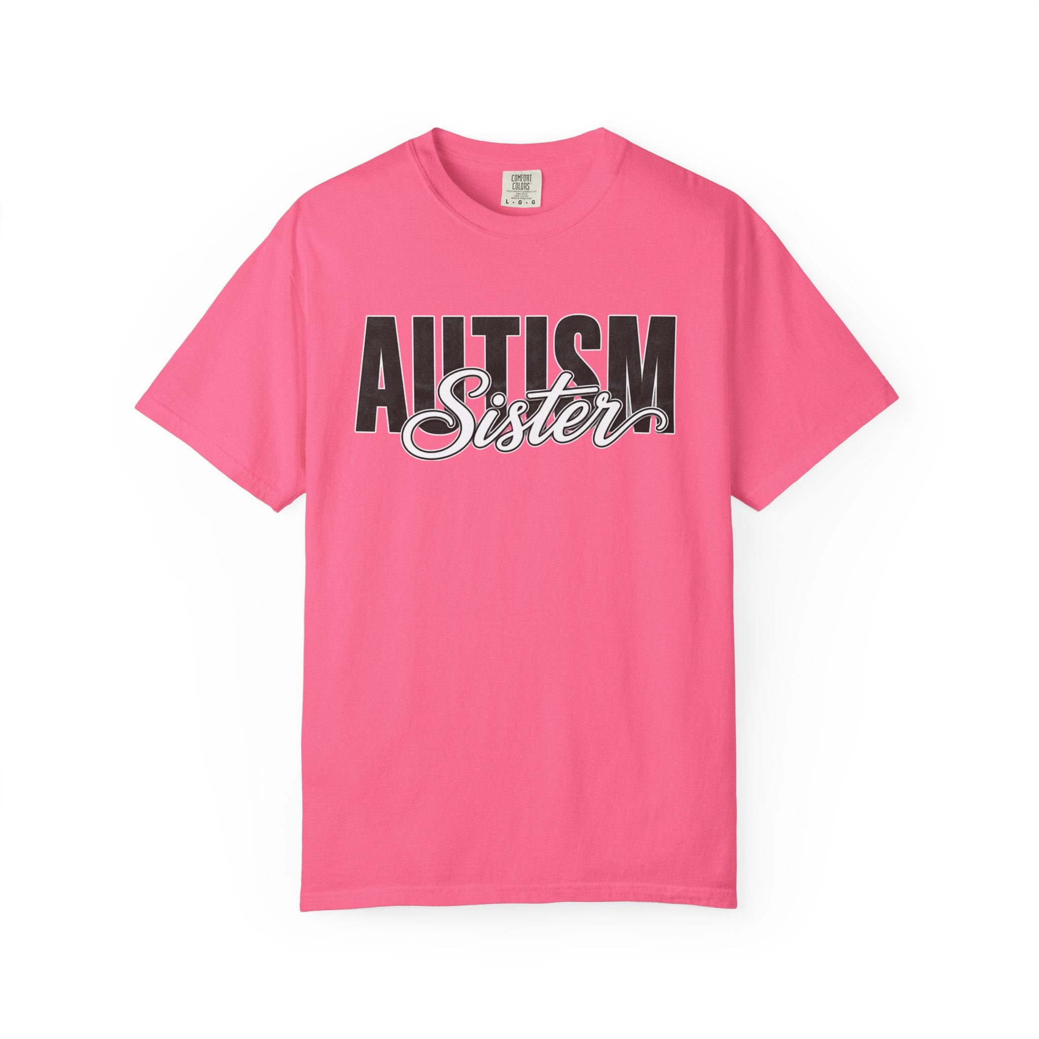 Autism Sister Shirt Proud Autism Sister T Shirt Autism Awareness Autism Acceptance Gift Puzzle Heart Special Needs Sibling Tee