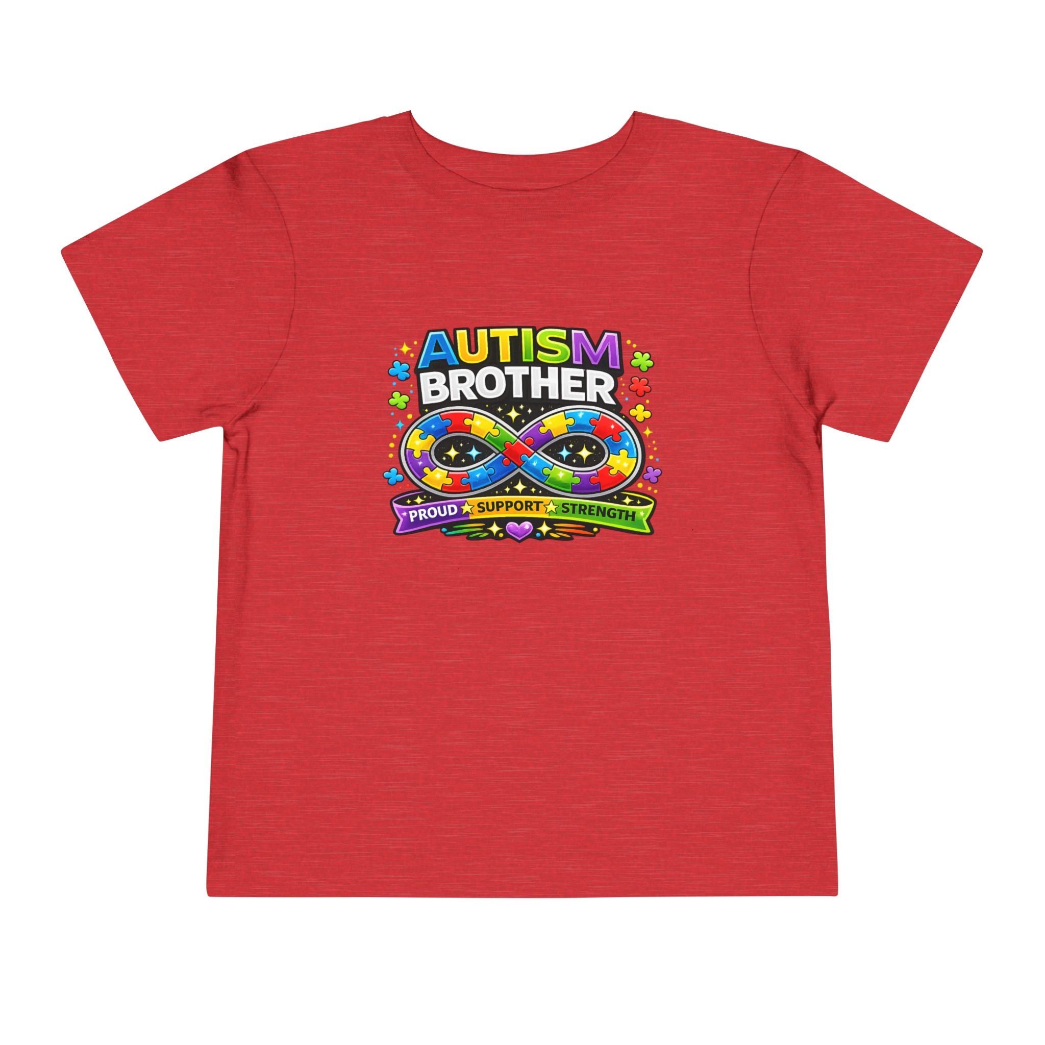 Autism Brother Toddler Tee | Puzzle Ribbon Support