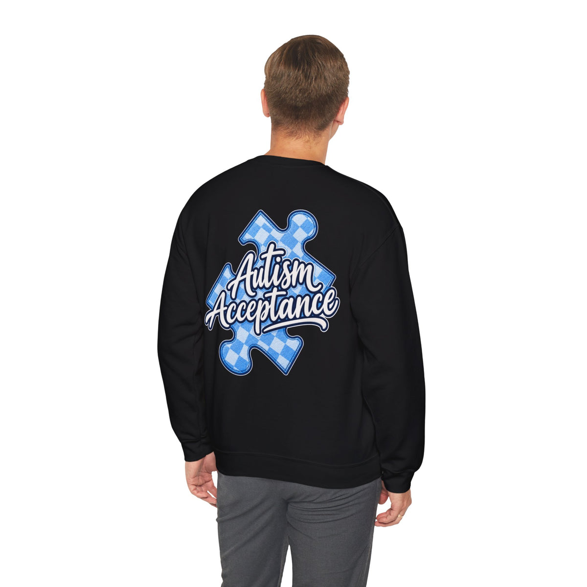 Autism Acceptance Sweatshirt, Puzzle Piece Awareness Crewneck, Autism Advocate Hoodie, Neurodiversity Gift, Autism Family Apparel