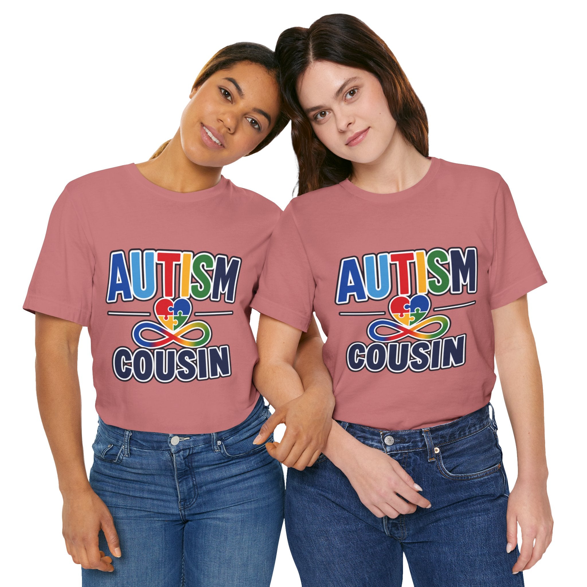Autism Cousin Shirt | Proud Autism Cousin T-Shirt | Puzzle Heart Infinity Design | Autism Awareness & Acceptance Gift | Special Needs Family Apparel Tee
