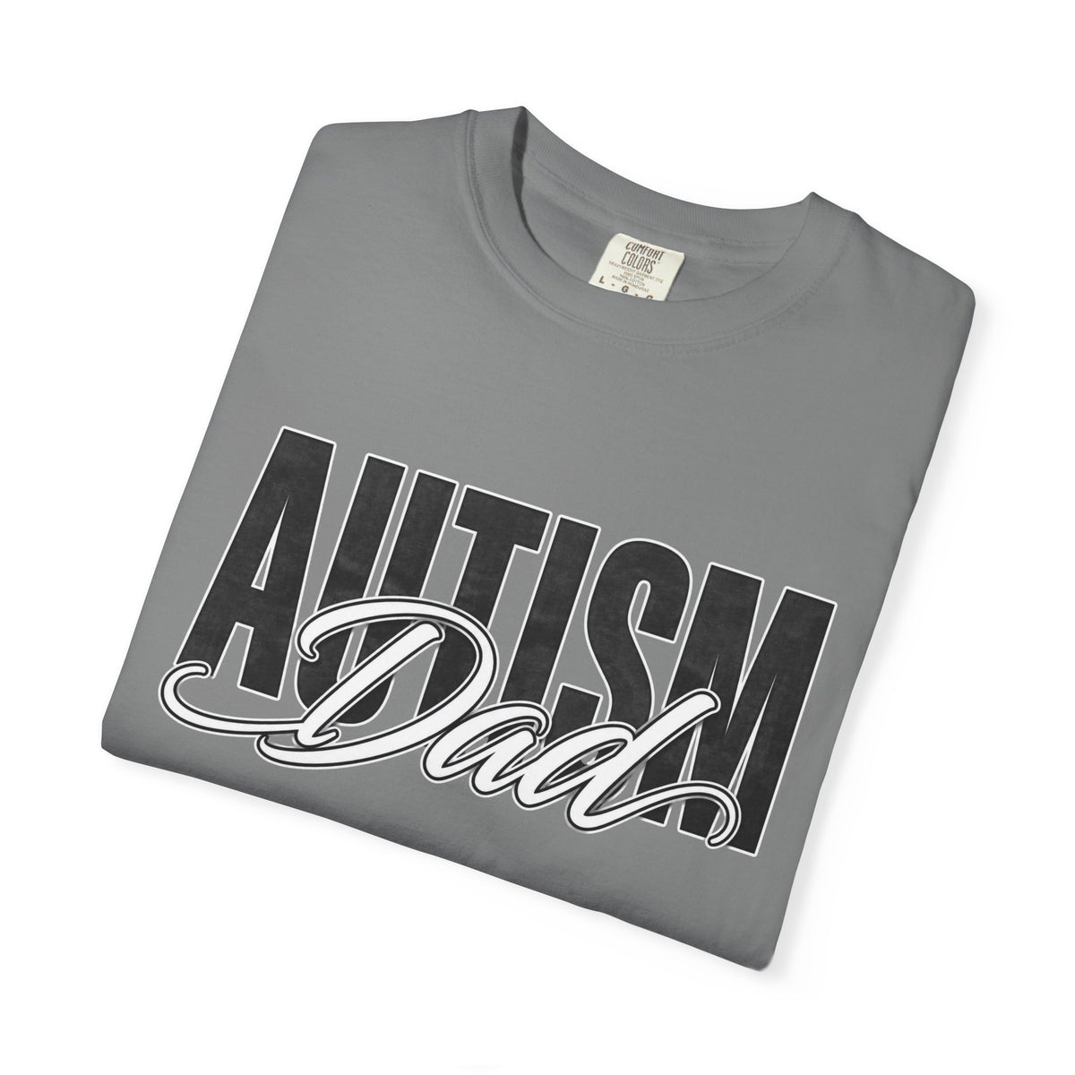 Autism Dad Shirt Autism Dad T Shirt Proud Autism Father Rainbow Block Letter Tee Autism Awareness Autism Acceptance Gift for Dad