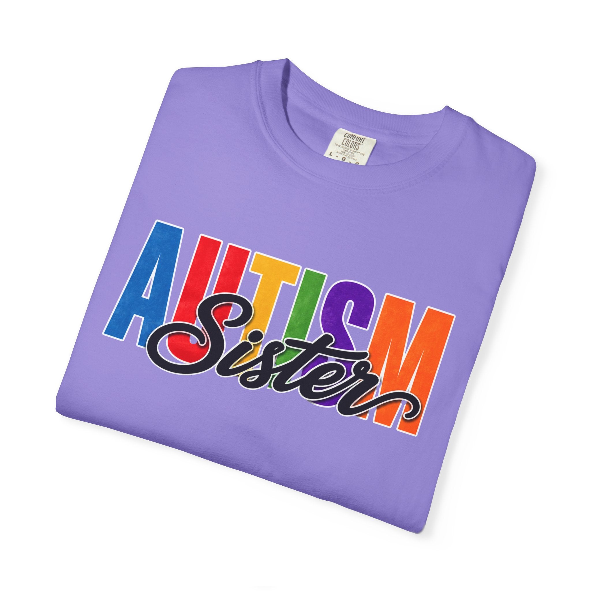 Autism Sister Shirt Proud Autism Sister T Shirt Autism Awareness Autism Acceptance Gift Puzzle Heart Special Needs Sibling Tee